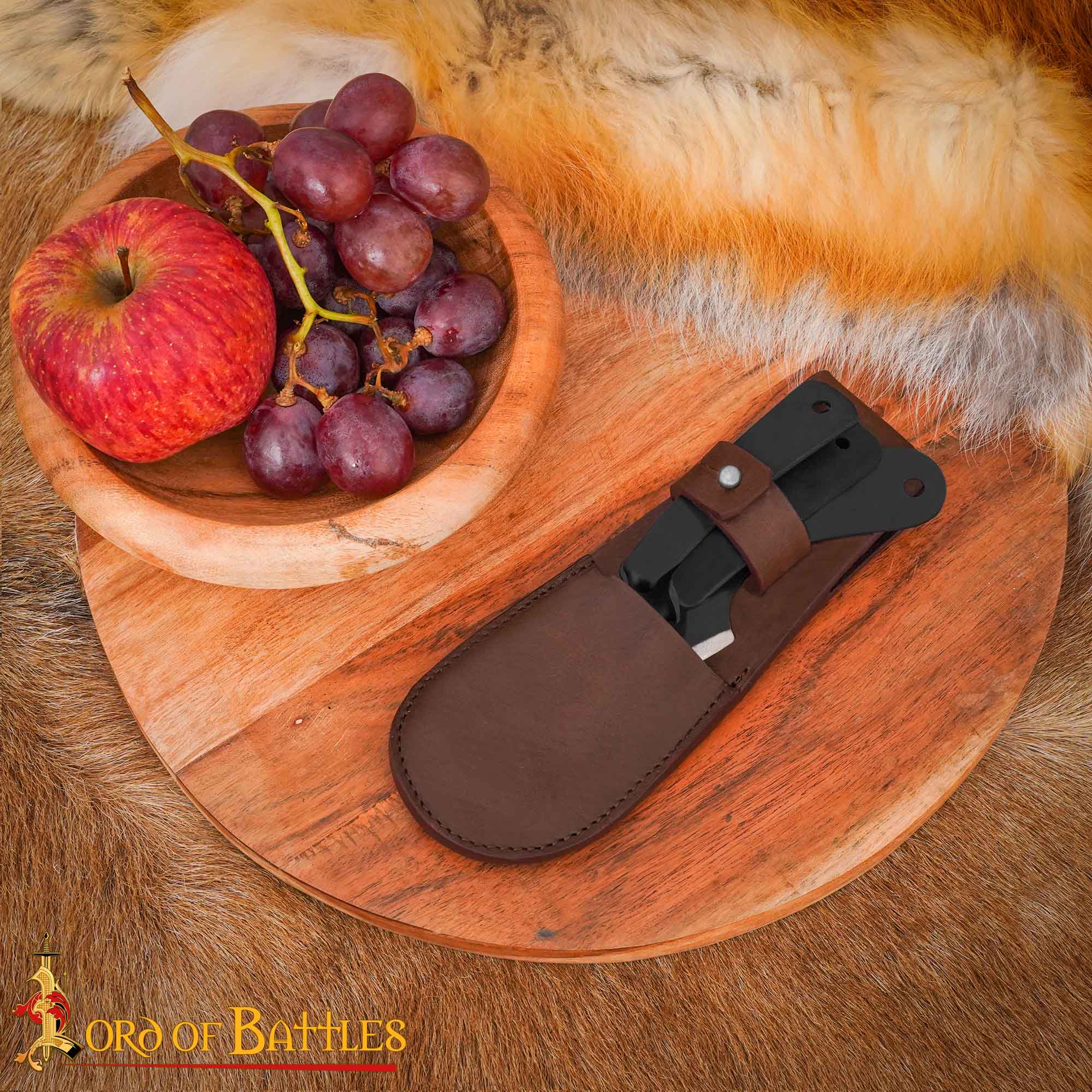 Juego de Cubiertos Viking Rústico - Acero Inoxidable con Funda de Cuero - Imagen 11