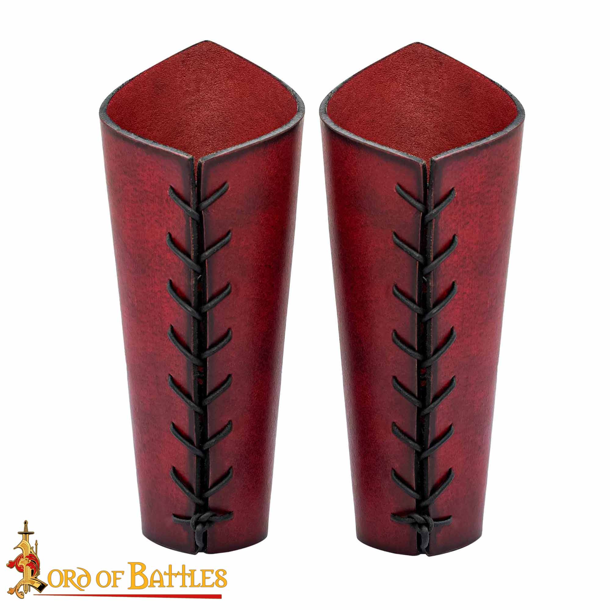 Brazales de Cuero con Espiral Celta en Relieve