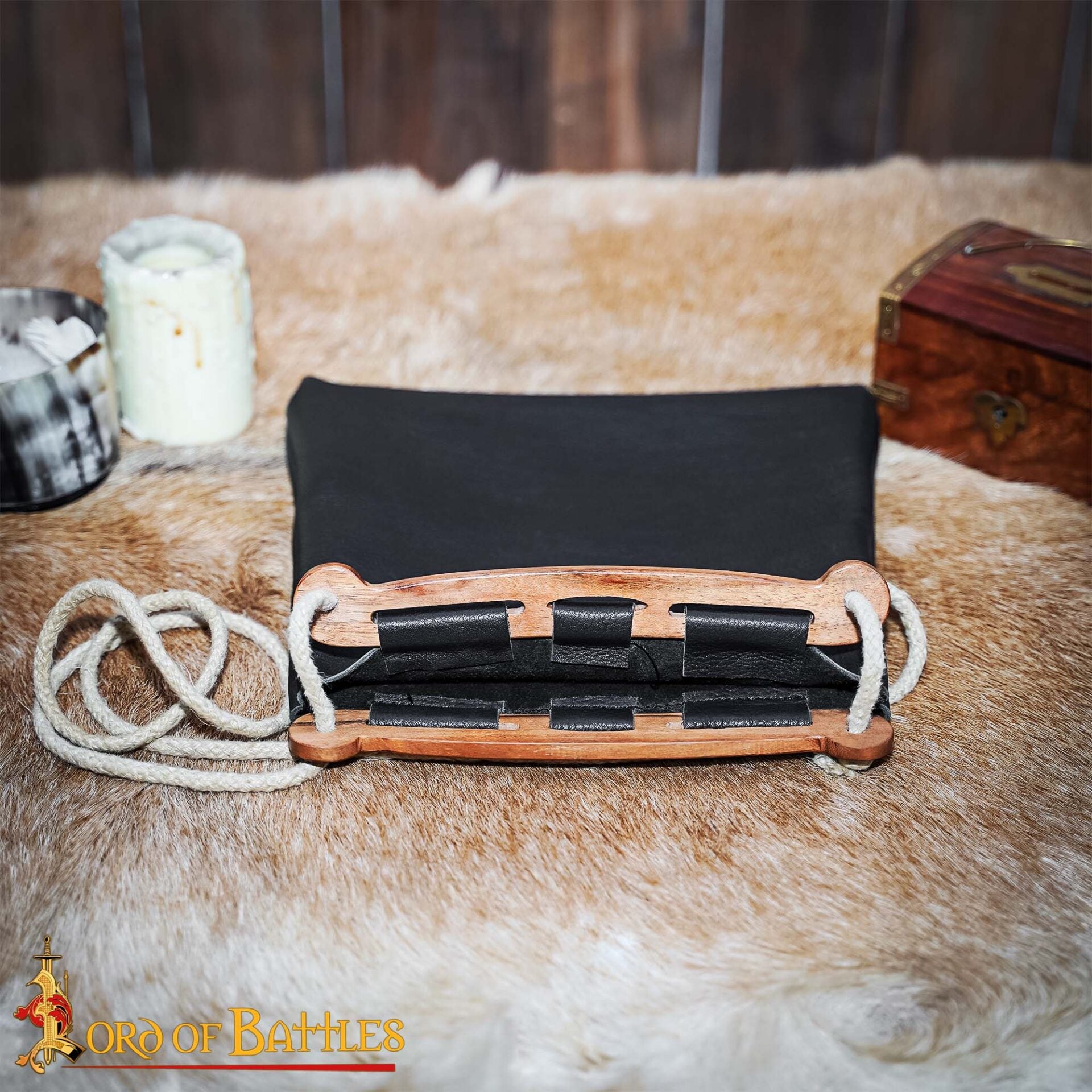 Imagen única de: Bolso de Piel Hedeby de Inspiración Histórica Vikinga