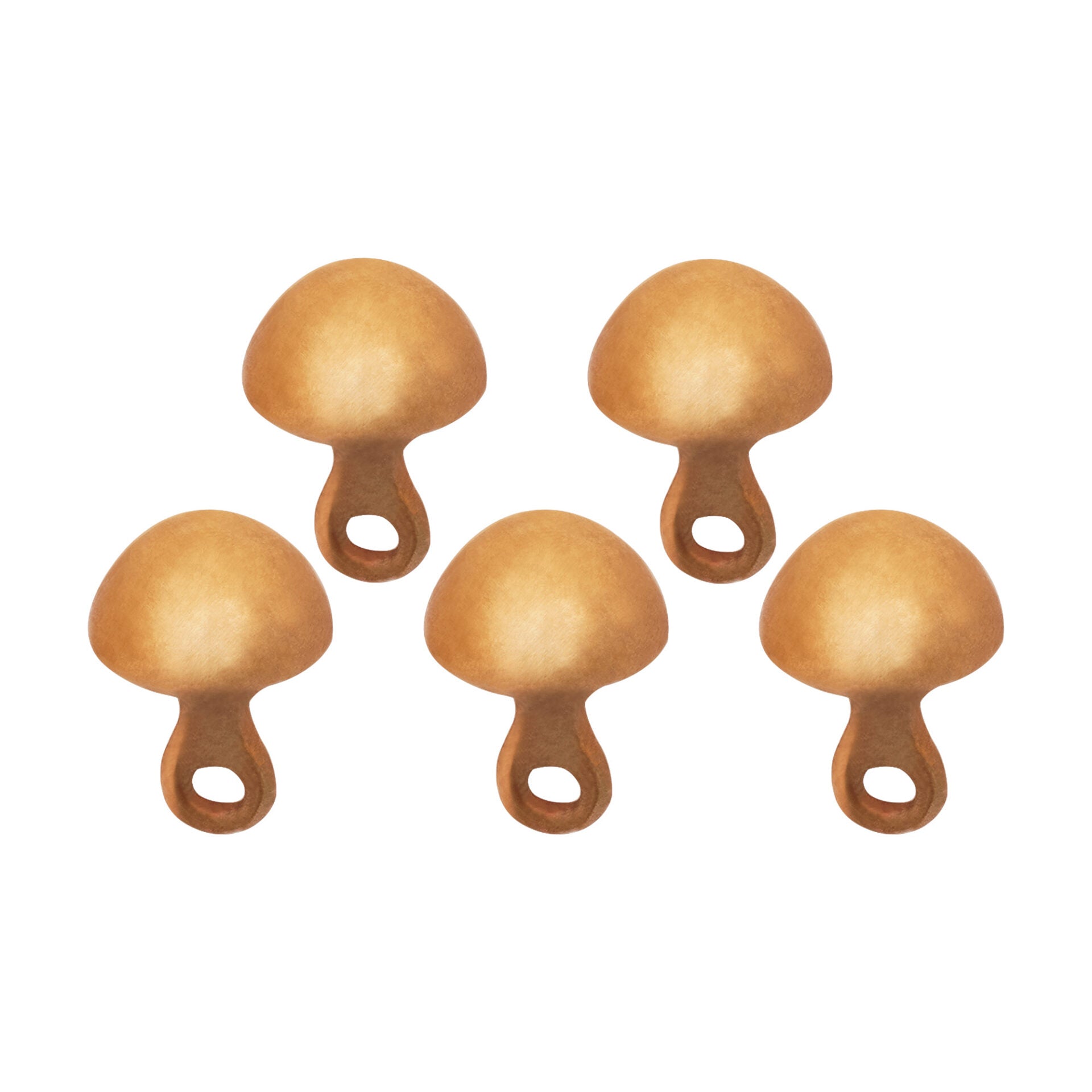 Imagen única de: Botones Medievales Clásicos de Bronce Fundido a la Cera Perdida Juego Pequeño de 5