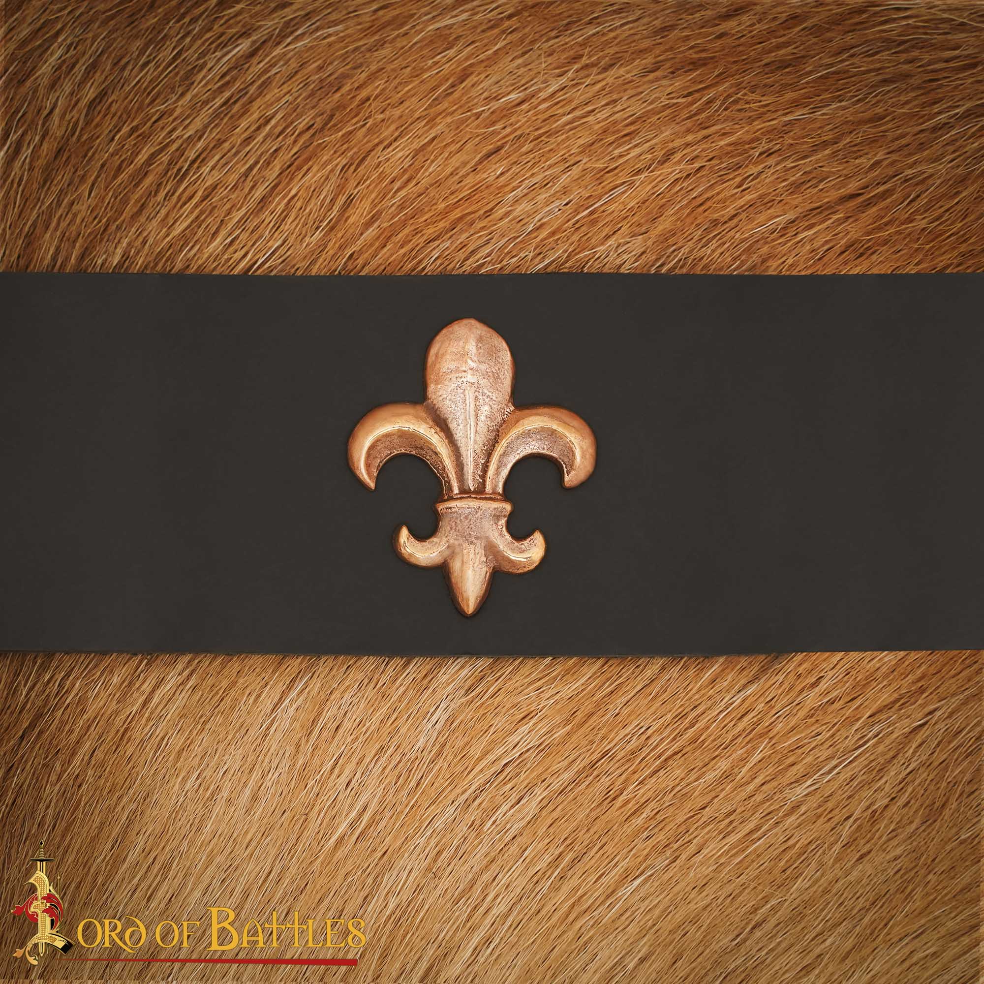 Imagen única de: Broche para Cinturón Flor de Lis de Bronce Fundido a la Cera Perdida