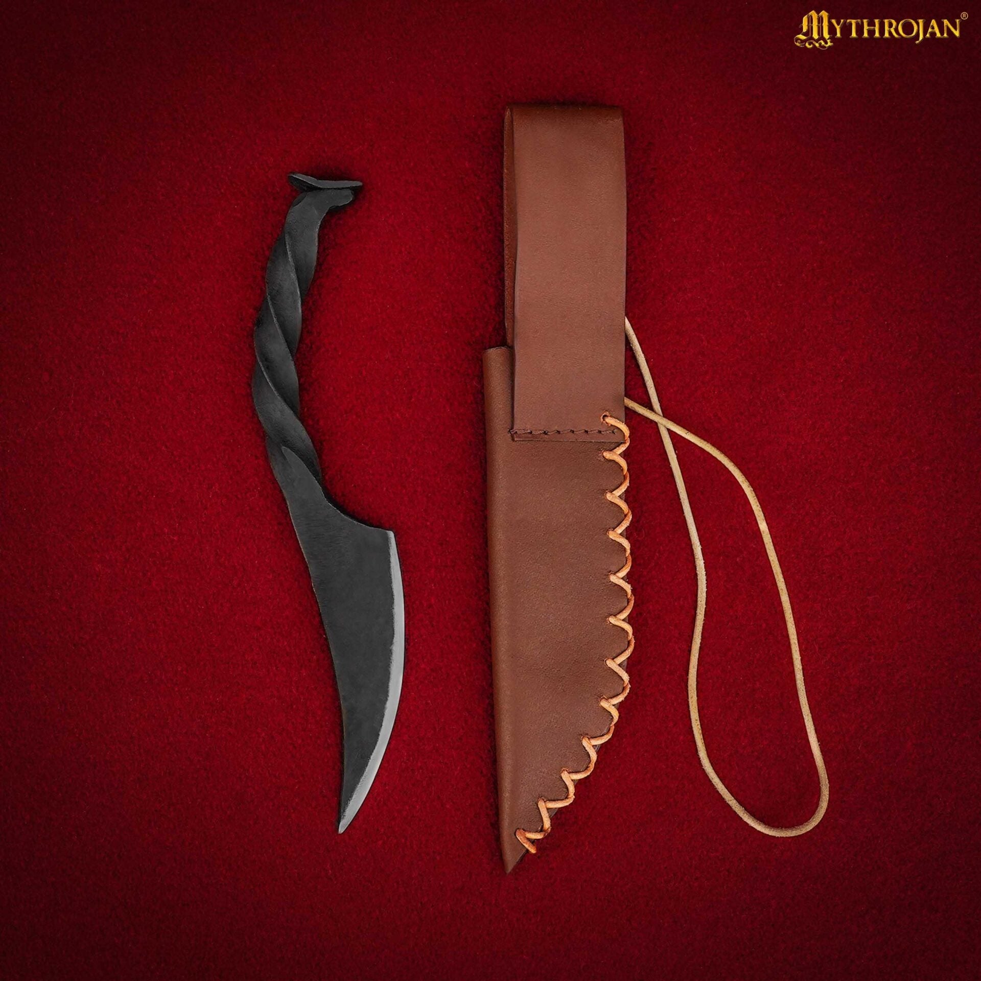 Imagen única de: Cuchillo Mythrojan Twisted Railroad Spike con Vaina