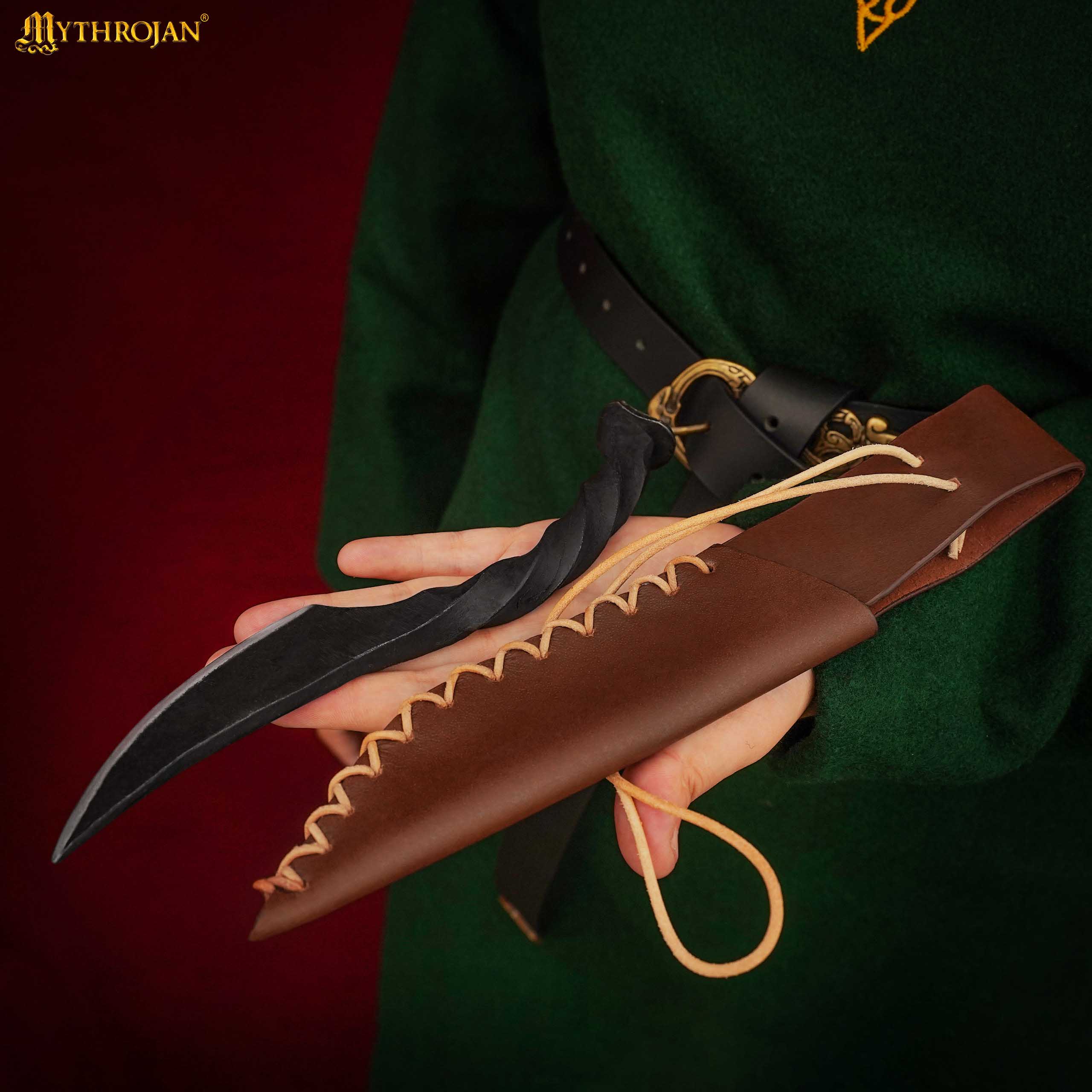 Imagen única de: Cuchillo Mythrojan Twisted Railroad Spike con Vaina