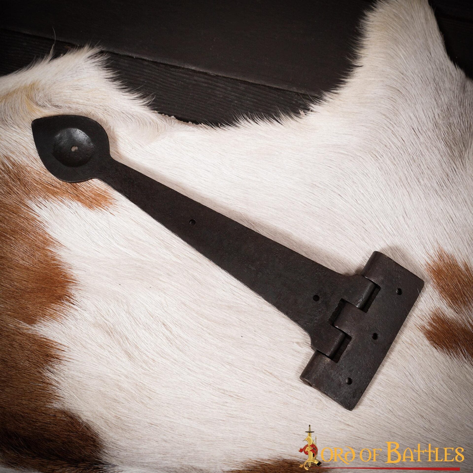 Bisagra de Puerta Rústica de Hierro Forjado a Mano - Bisagra de Correa Resistente para Puertas, Armarios y Cofres - Imagen 23