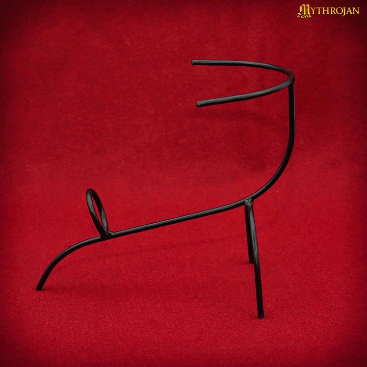 Imagen única de: Mythrojan Forjado a Mano para Beber Ale Horn Rack Mead Horn Stand