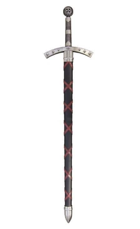 Espada Templaria De Hugo De Payens Con Vaina Negra Réplica 4188Nq en Tienda Medieval