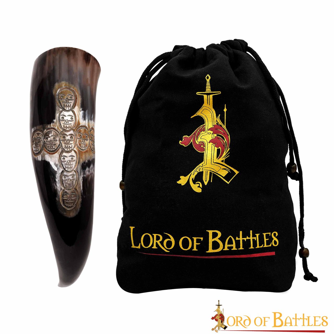 Imagen única de: Viking Drinking Horn 500 - 600 Ml Cuerno de Buey Auténtico Hecho a Mano