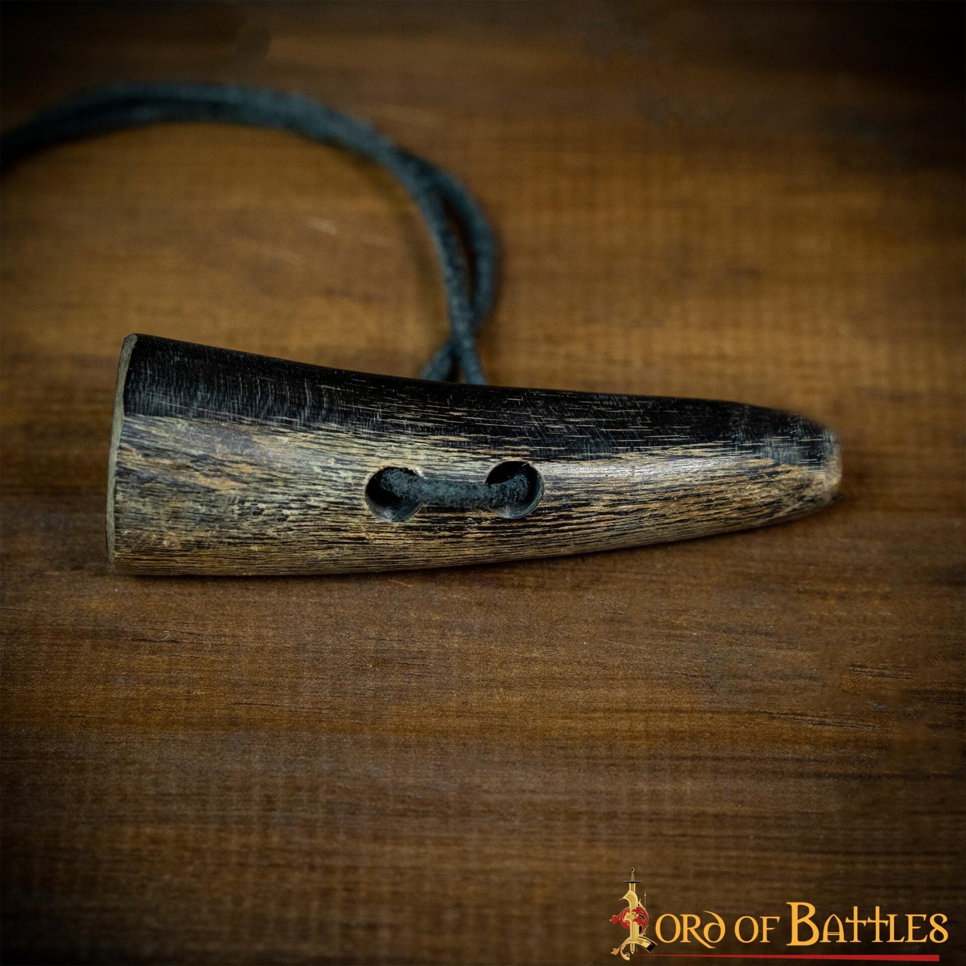 Imagen única de: Toggles Medievales Vikingos de Cuerno de Buey - Juego de 5 Cierres Artesanales de Cuerno Natural