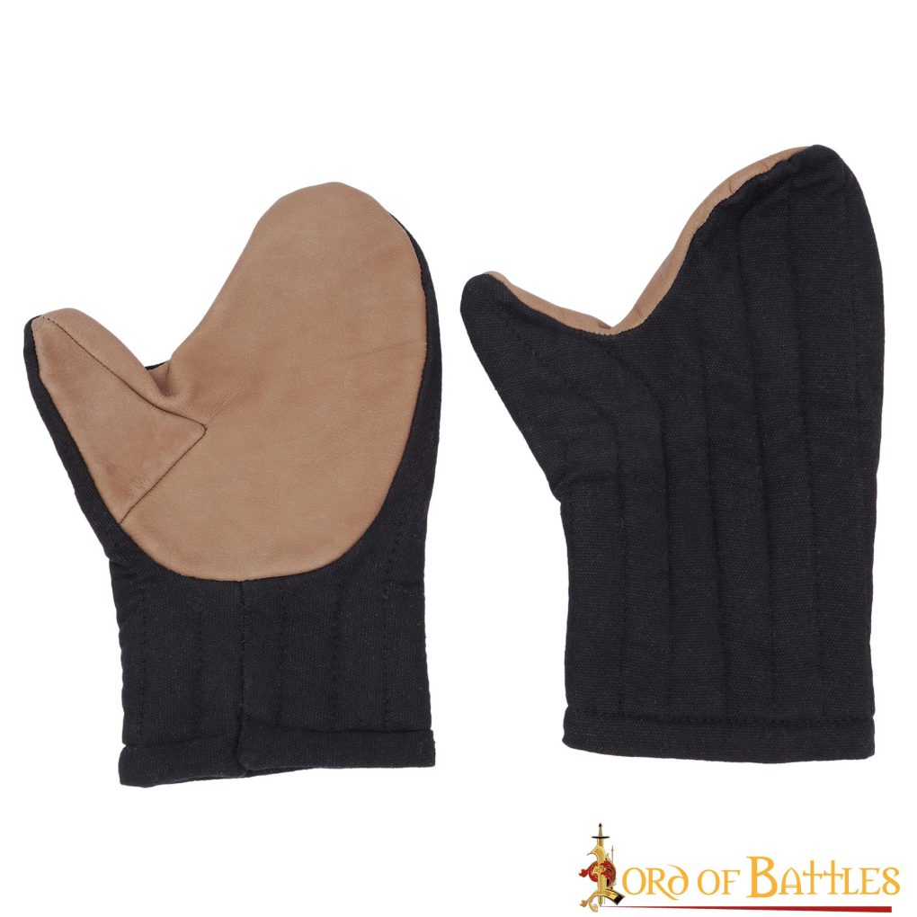 Imagen única de: Guantes Mitones Acolchados Hechos a Mano con Lona de Algodón