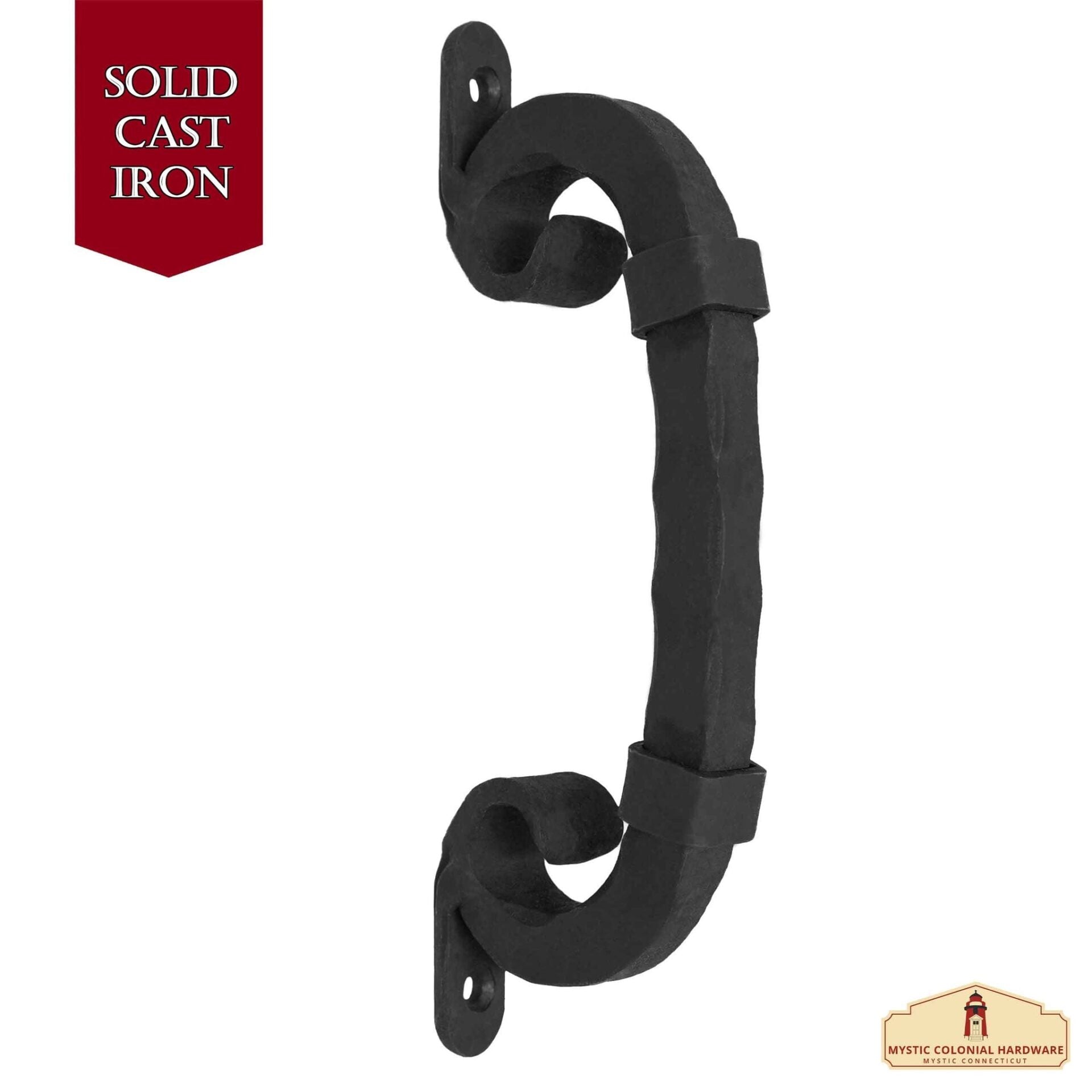 Imagen única de: Tirador de Puerta de Castillo de Estilo Medieval: Hierro Macizo Forjado a Mano