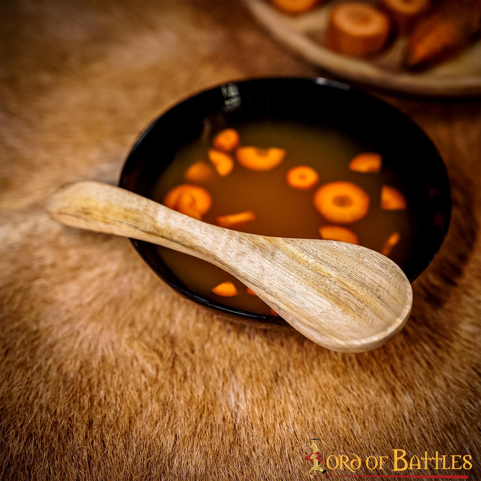Imagen única de: Cuchara Medieval Funcional de Madera Hecha a Mano con Madera Auténtica