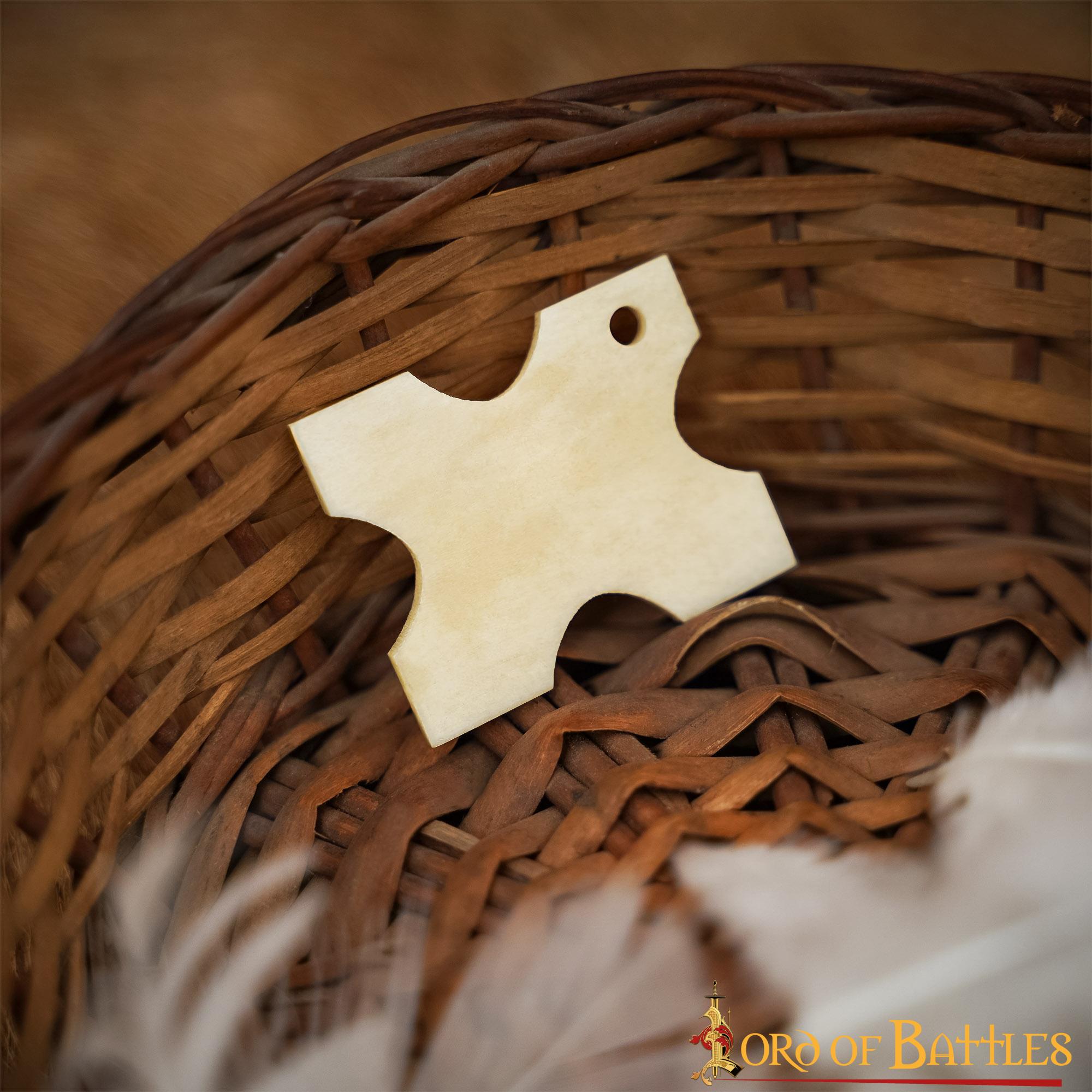 Imagen única de: Enrollador de Hilo Vikingo de Hueso de Buey Pulido - Herramienta Tradicional Nórdica para Hilos