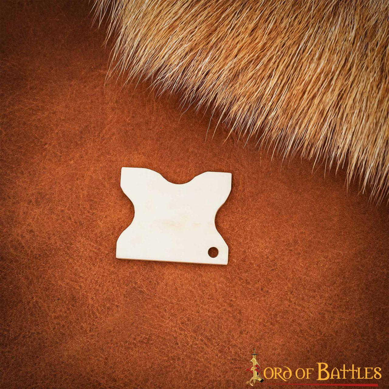 Imagen única de: Enrollador de Hilo Vikingo de Hueso de Buey Pulido - Herramienta Tradicional Nórdica para Hilos
