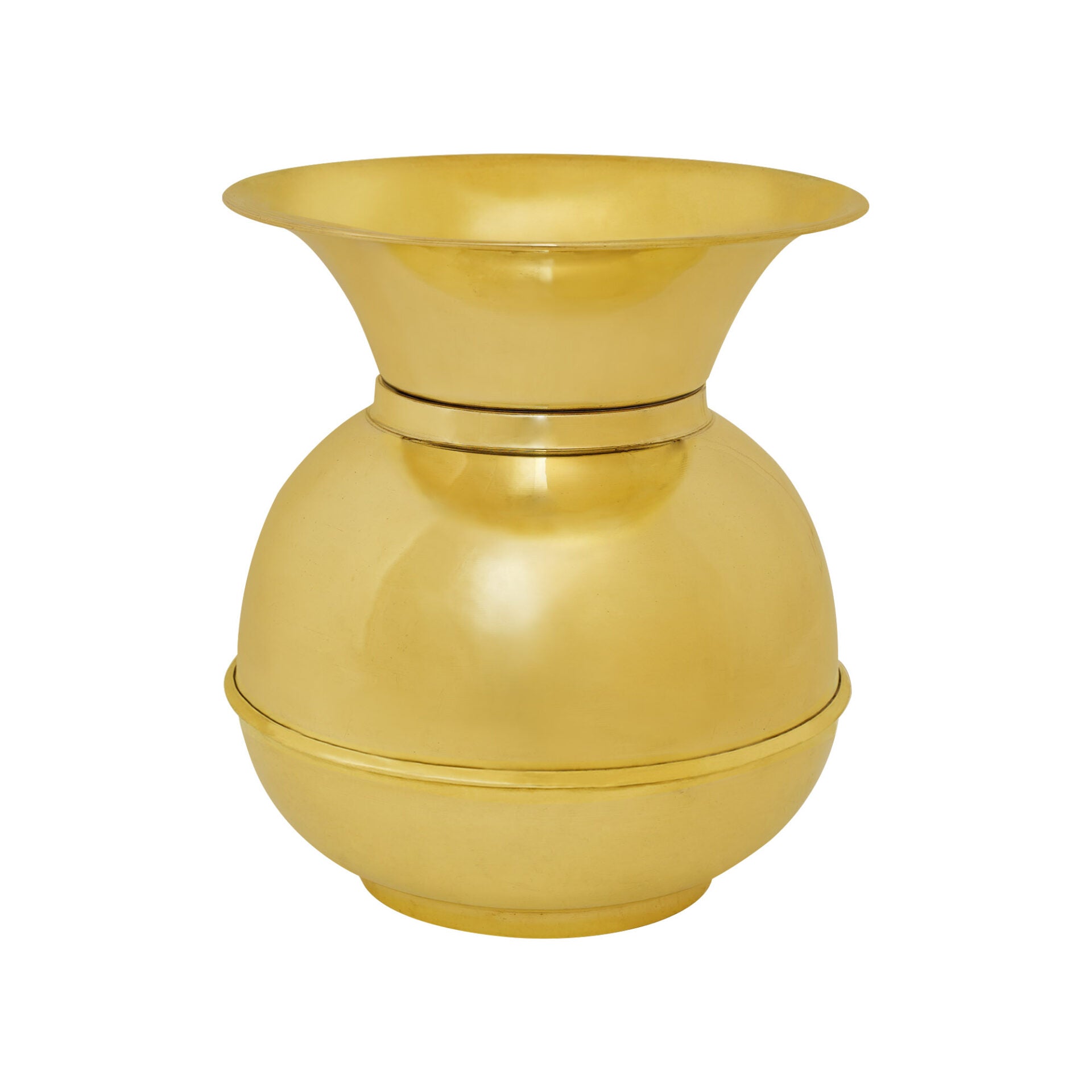 Imagen única de: Escupidera Vintage de Latón Macizo