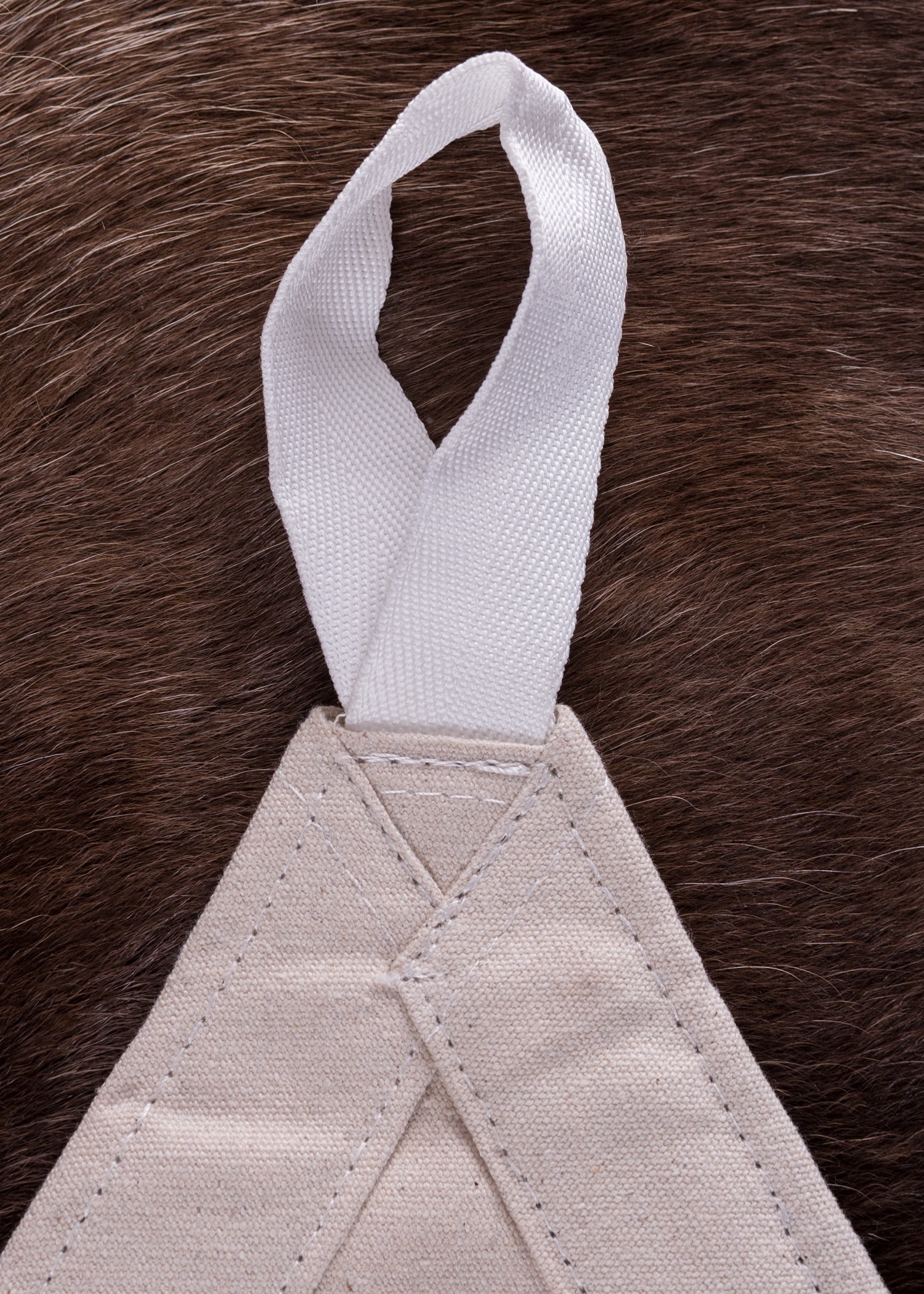 Imagen única de: Toldo/lona De Almacenamiento Triangular Con Trabillas, 250 G/m², Color Natural