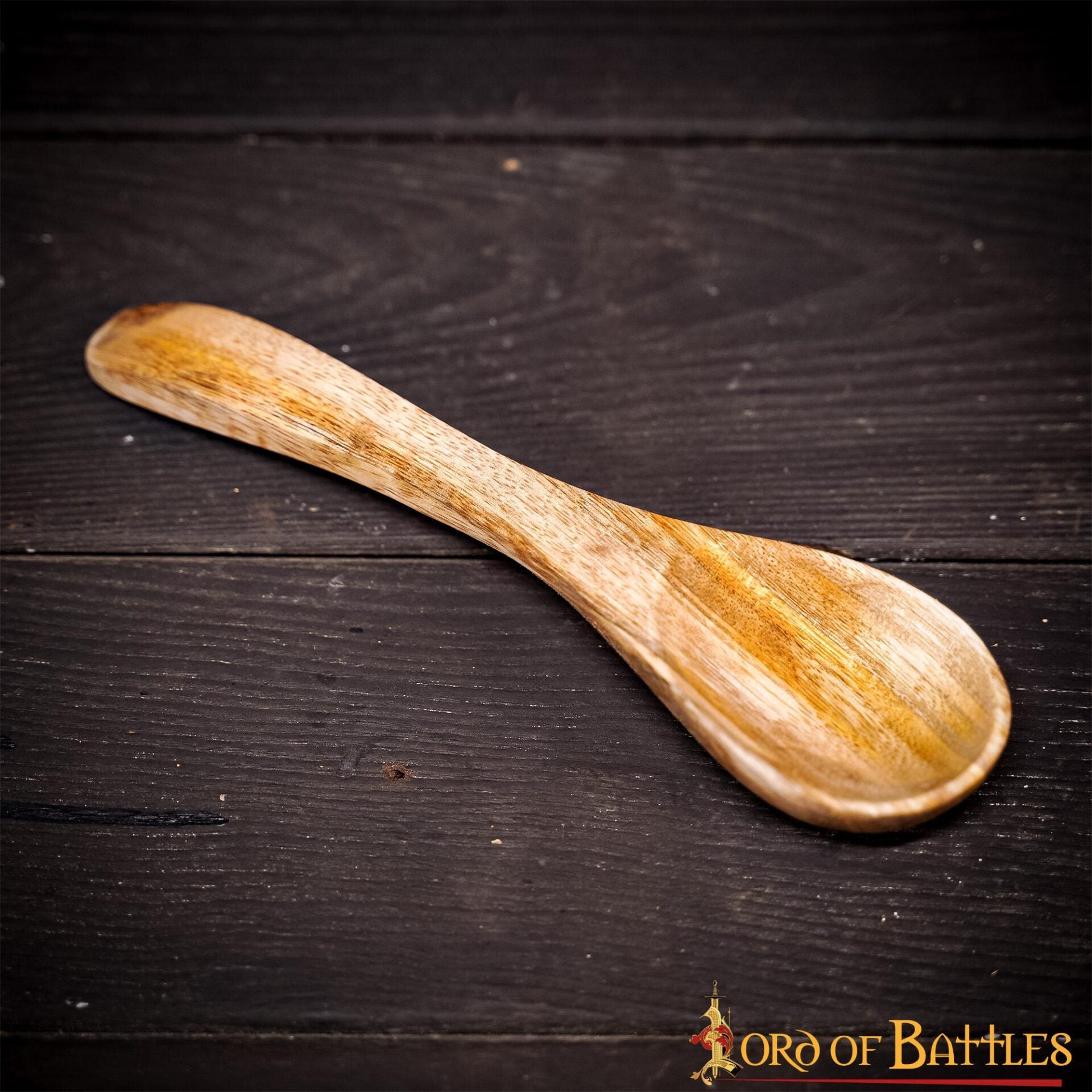 Imagen única de: Cuchara Medieval Funcional de Madera Hecha a Mano con Madera Auténtica