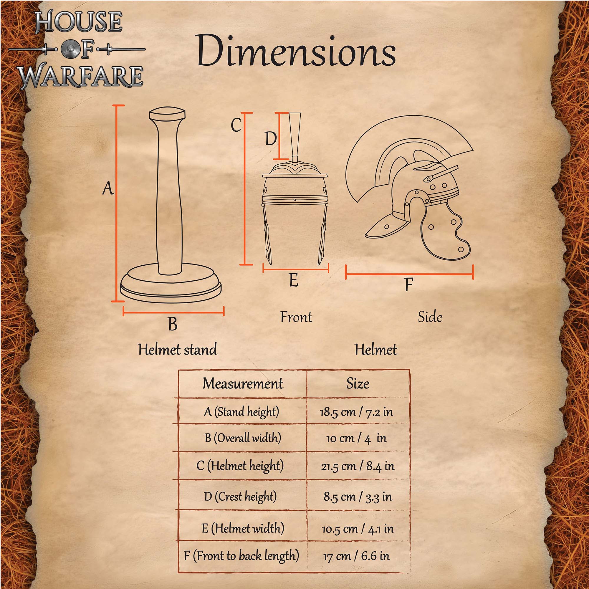 Mini Yelmo Legionario Romano con Expositor de Madera - Imagen 3