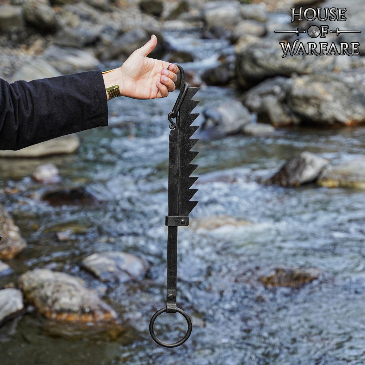 Imagen única de: Percha para Olla / Caldero Gancho para Trasmallo Forjado a Mano - Discountinued