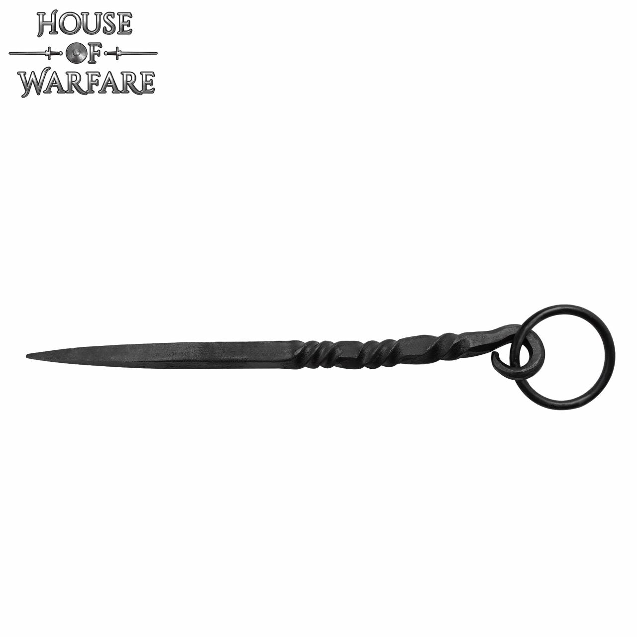 Imagen única de: Pica Medieval de Hierro Negro Forjada a Mano - 7 Pulgadas Vikingo Herramienta de Comedor