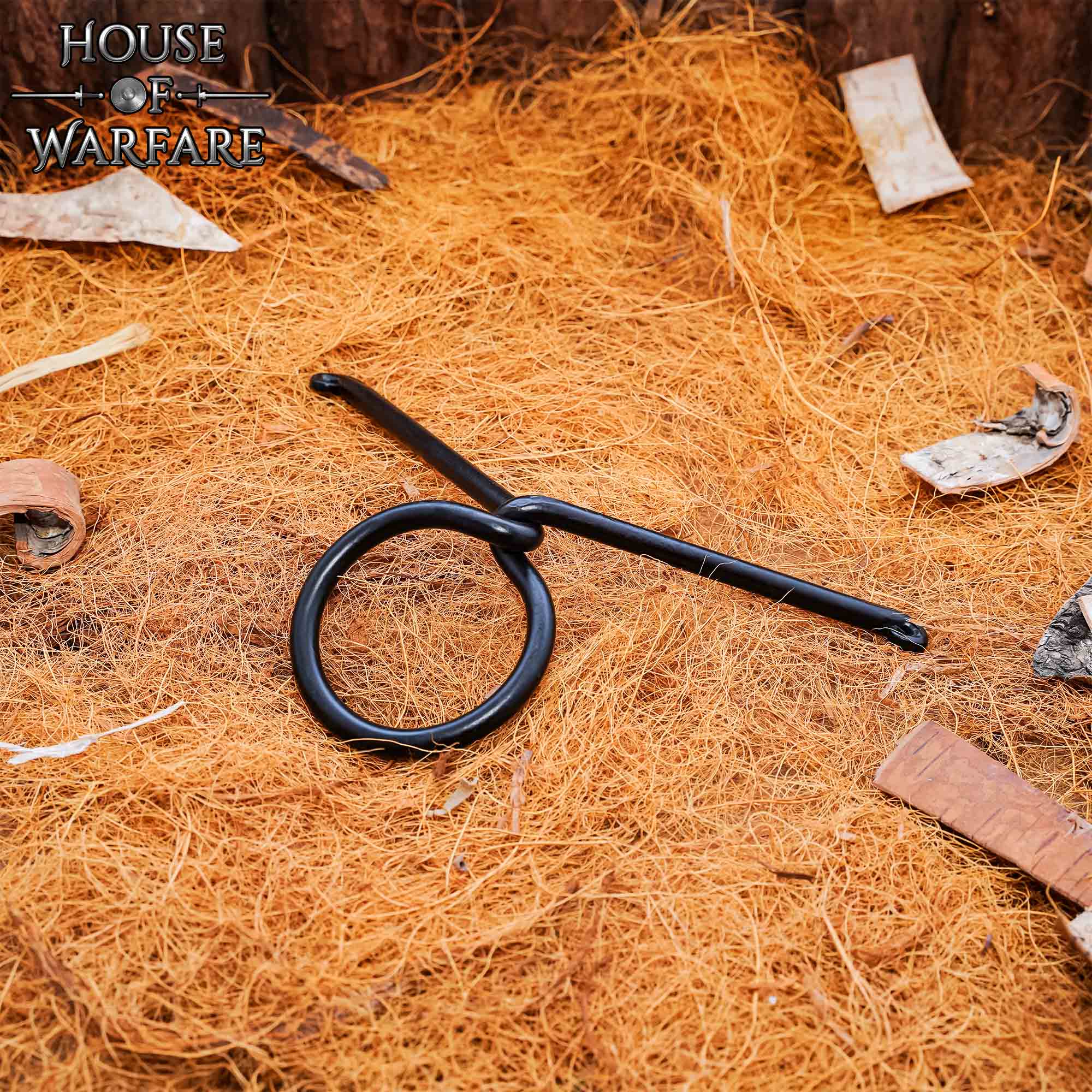 Soporte para Cuerno de Hierro Forjado a Mano - Expositor Medieval para Fiestas Vikingas y Medievales - Imagen 10