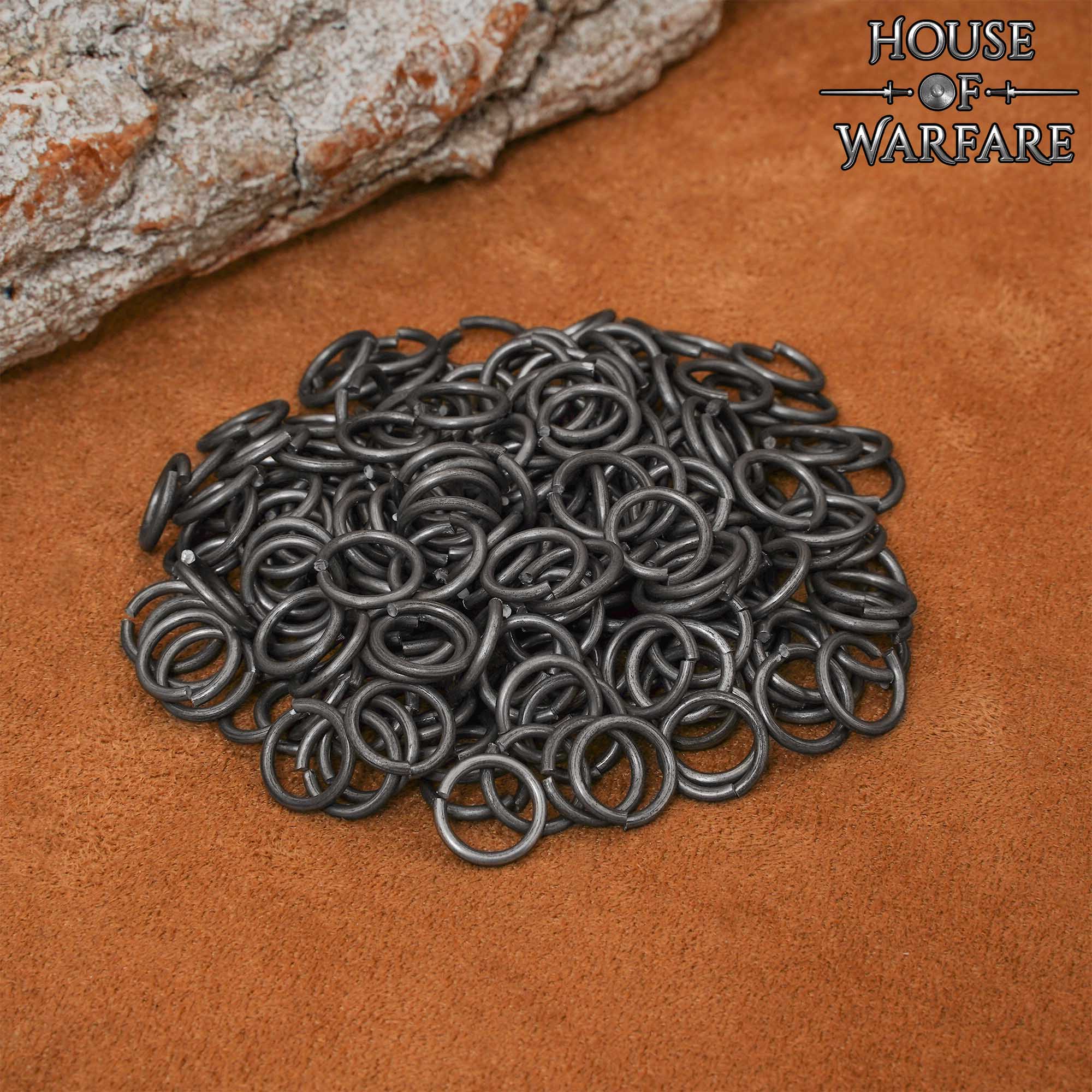 Imagen única de: Anillos Sueltos de Alambre de Alta Resistencia a la Tracción - Anillo Conificado de 9 Mm - Calibre 16, Acero Inoxidable, Acabado Natural - 1000 Unidades - Ideal para Bricolaje y Reparaciones de Cota de Malla