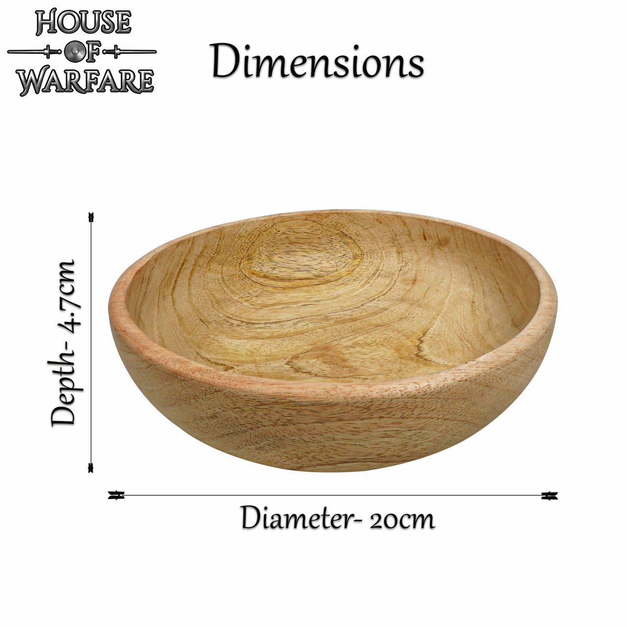 Imagen única de: Cuenco Grande de Madera Hecho a Mano