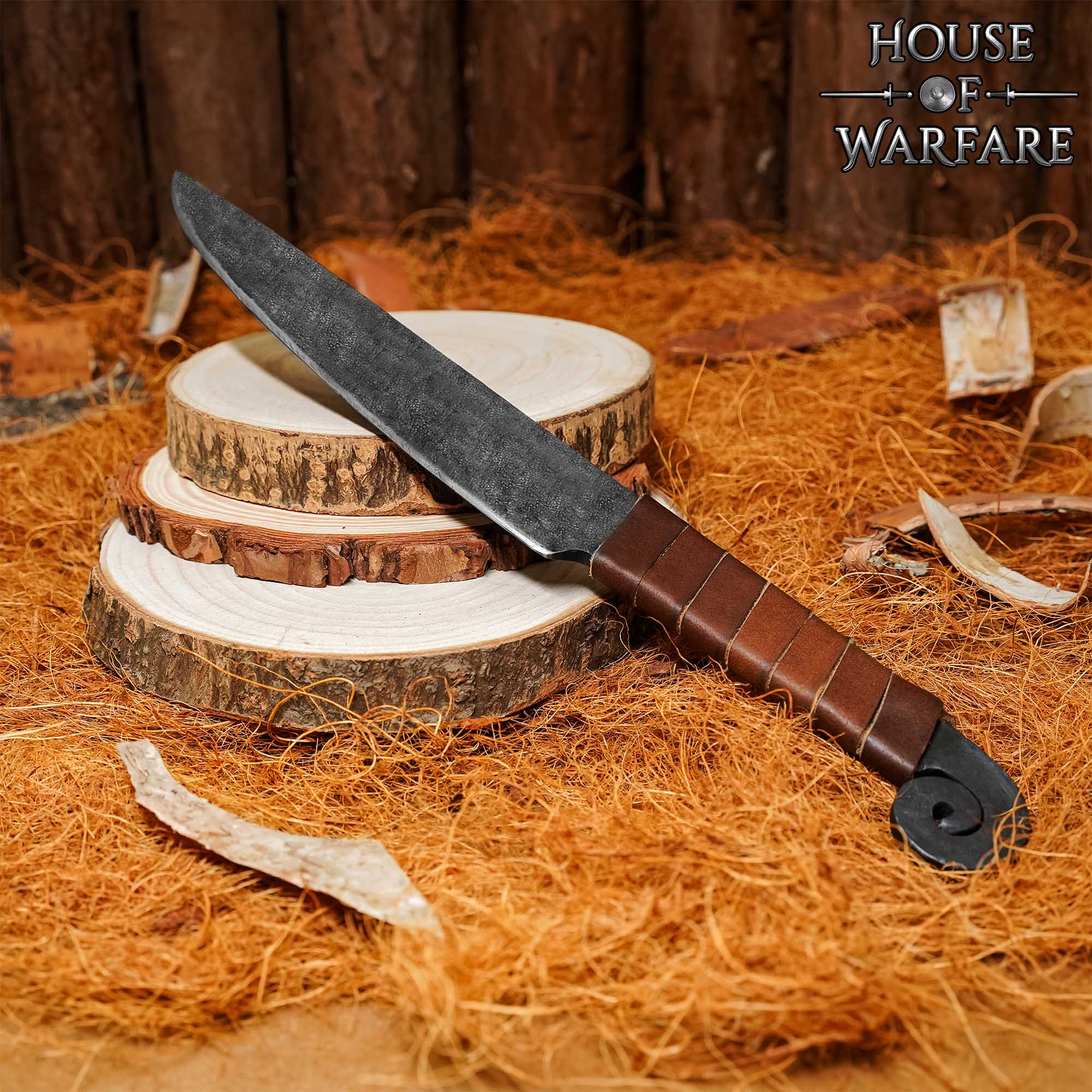 Imagen única de: Cuchillo de Caza Medieval Forjado a Mano