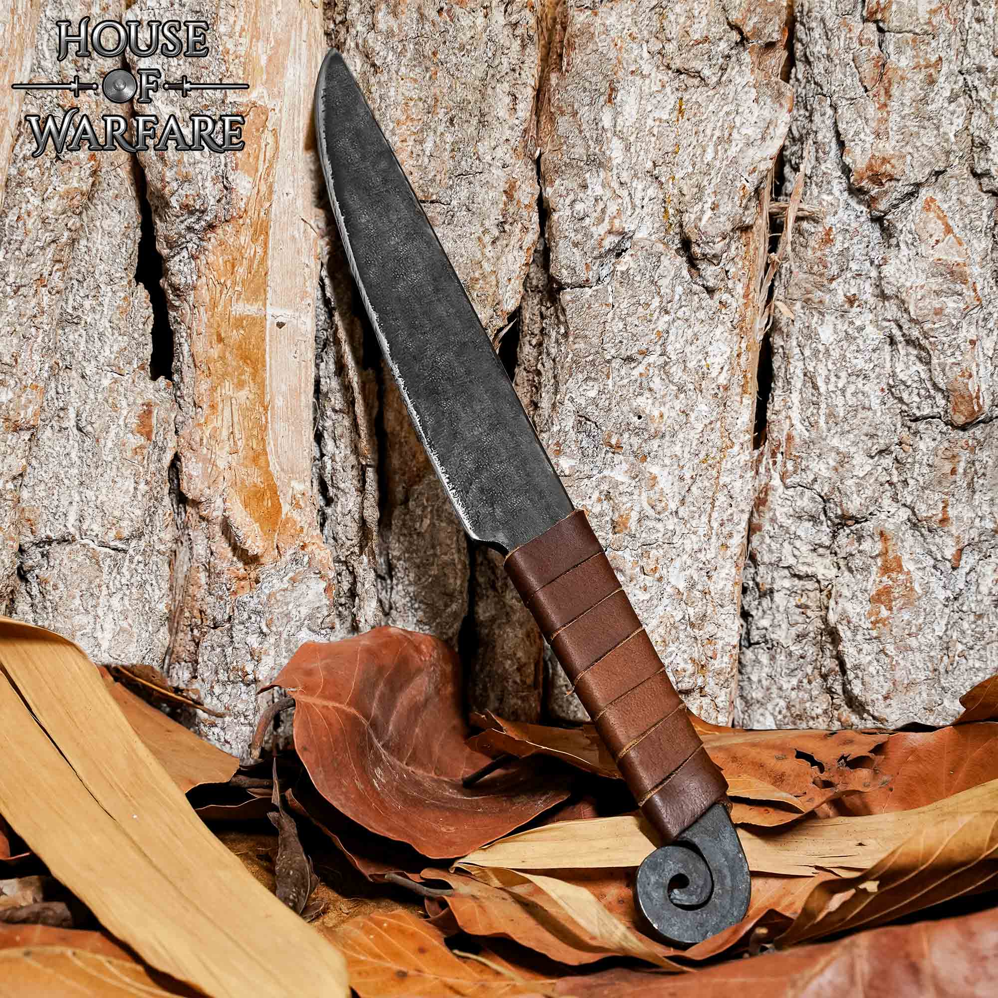 Imagen única de: Cuchillo de Caza Medieval Forjado a Mano