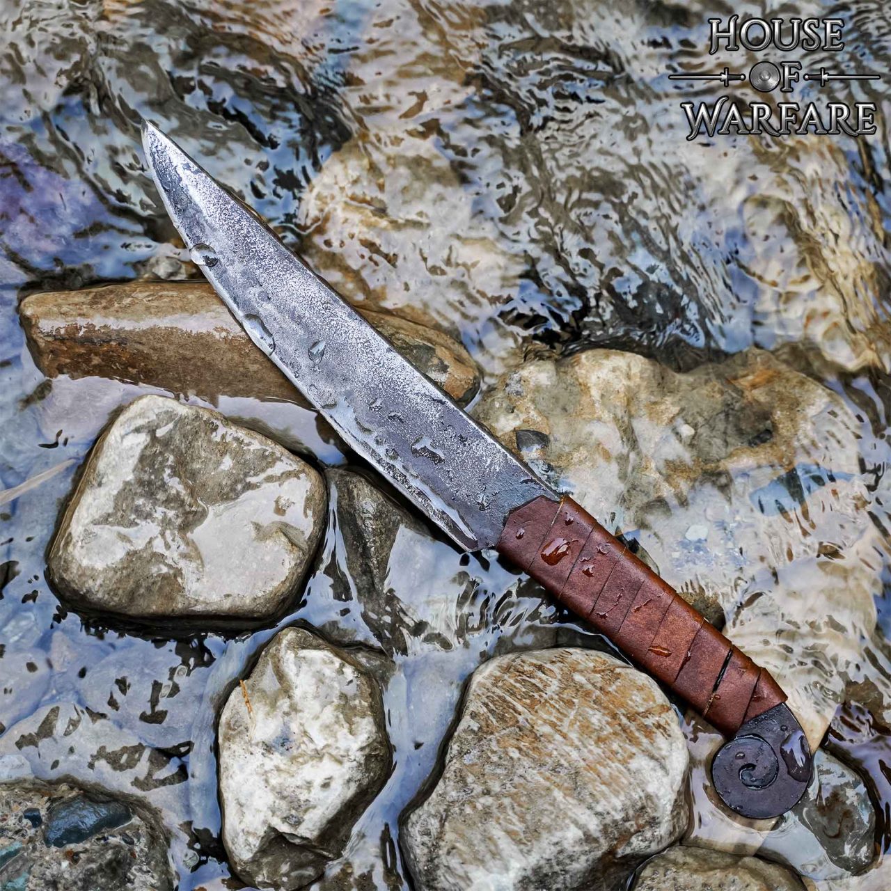 Imagen única de: Cuchillo de Caza Medieval Forjado a Mano