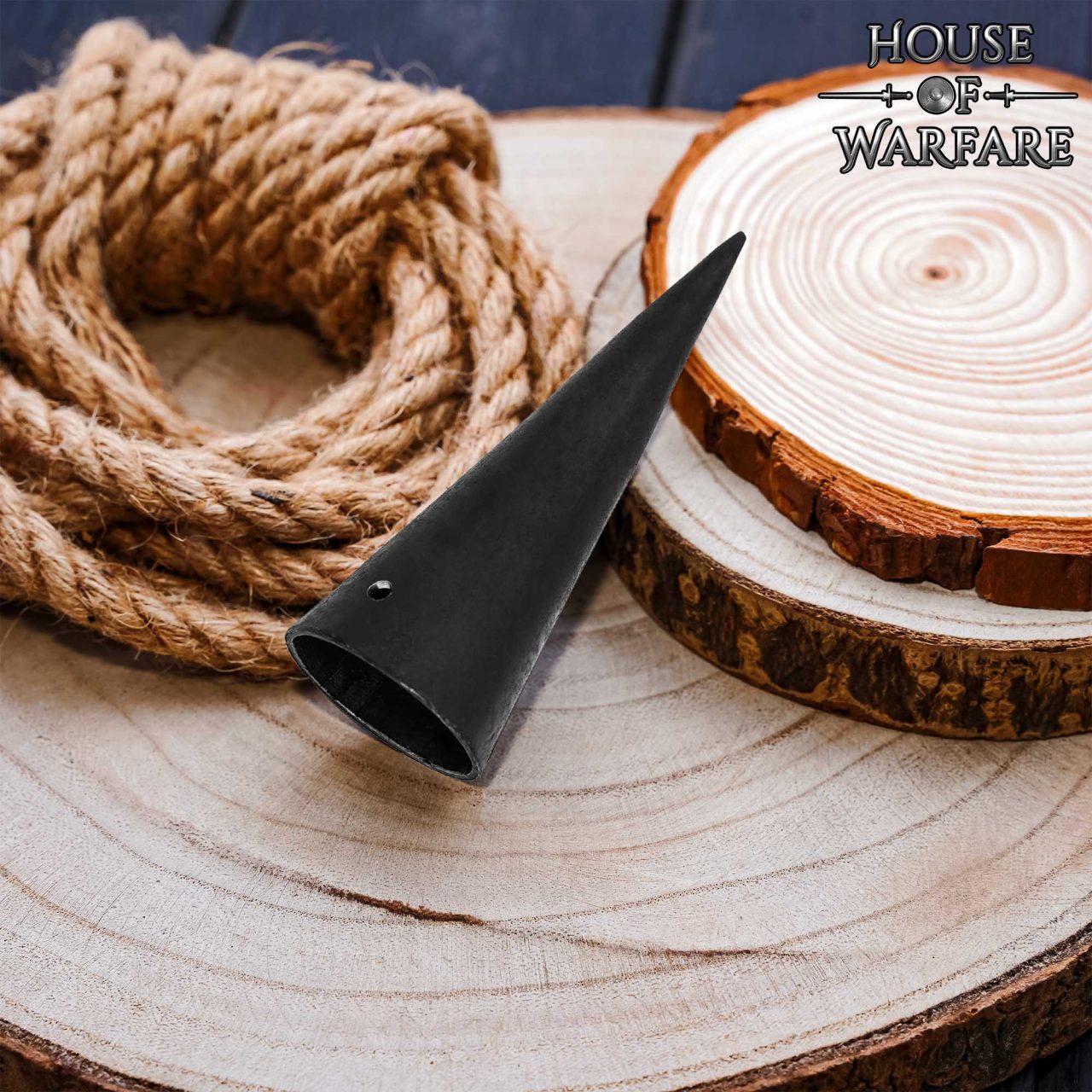 Punta de Lanza Forjada a Mano - Virola Romana para Cañas de Madera - Imagen 12