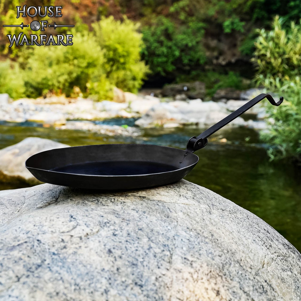Imagen única de: Sartén de Camping Plegable Forjada a Mano