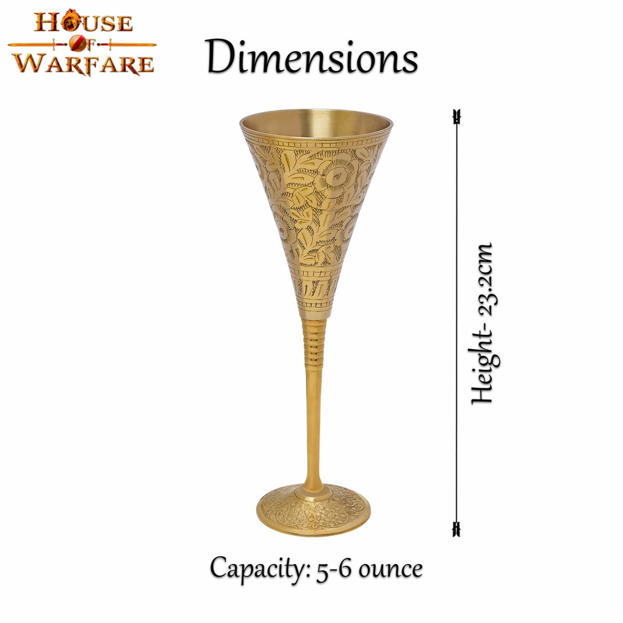 Copa Medieval Cáliz de Latón - Grabado Vintage Drinkware - Imagen 19