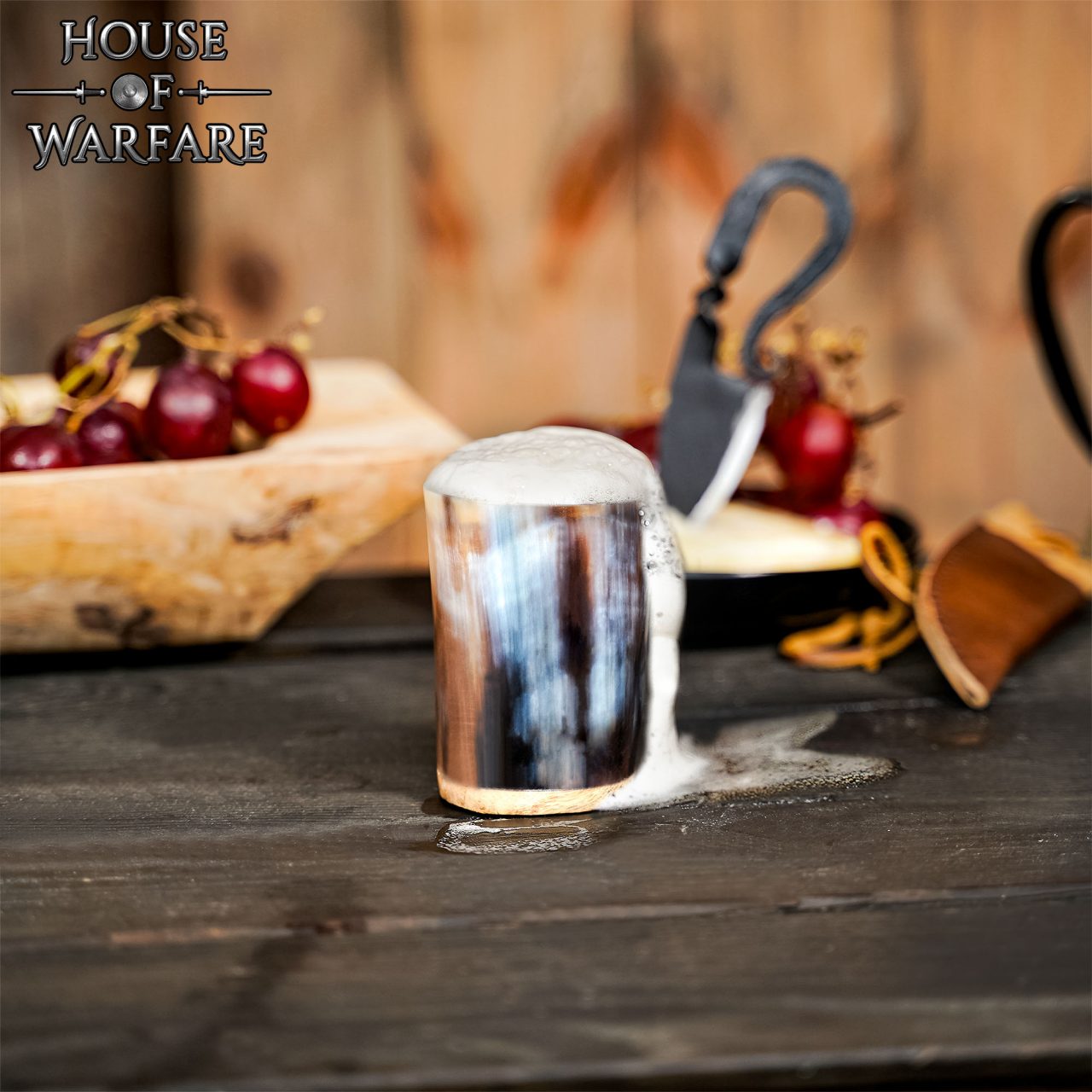 Imagen única de: Vaso de Chupito de Cuerno Hecho a Mano Vajilla de Cuerno Auténtico