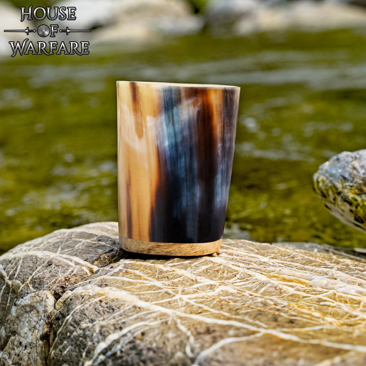 Imagen única de: Vaso de Chupito de Cuerno Hecho a Mano Vajilla de Cuerno Auténtico