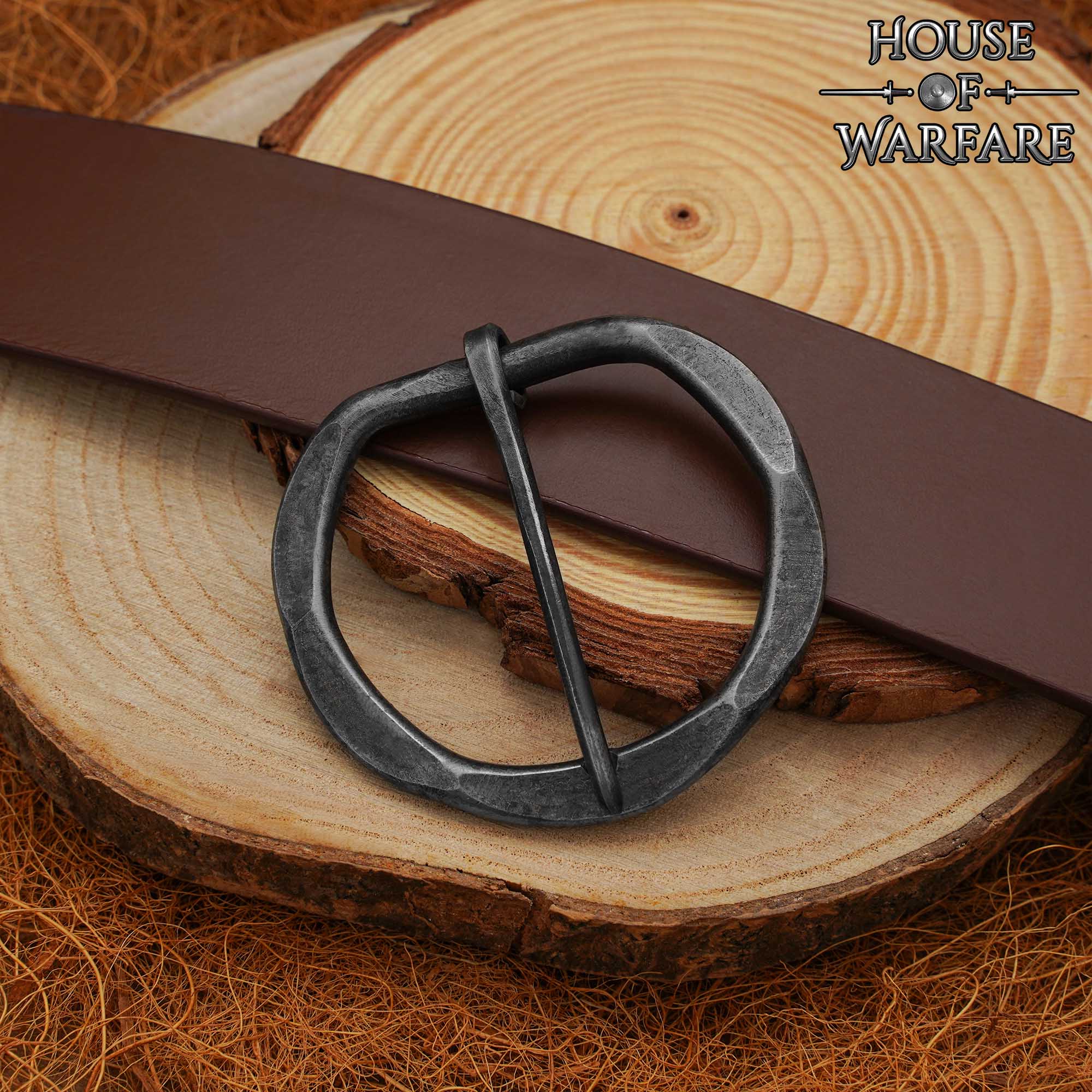 Imagen única de: Hebilla Medieval Forjada a Mano para Cinturones Medievales de Fantasía
