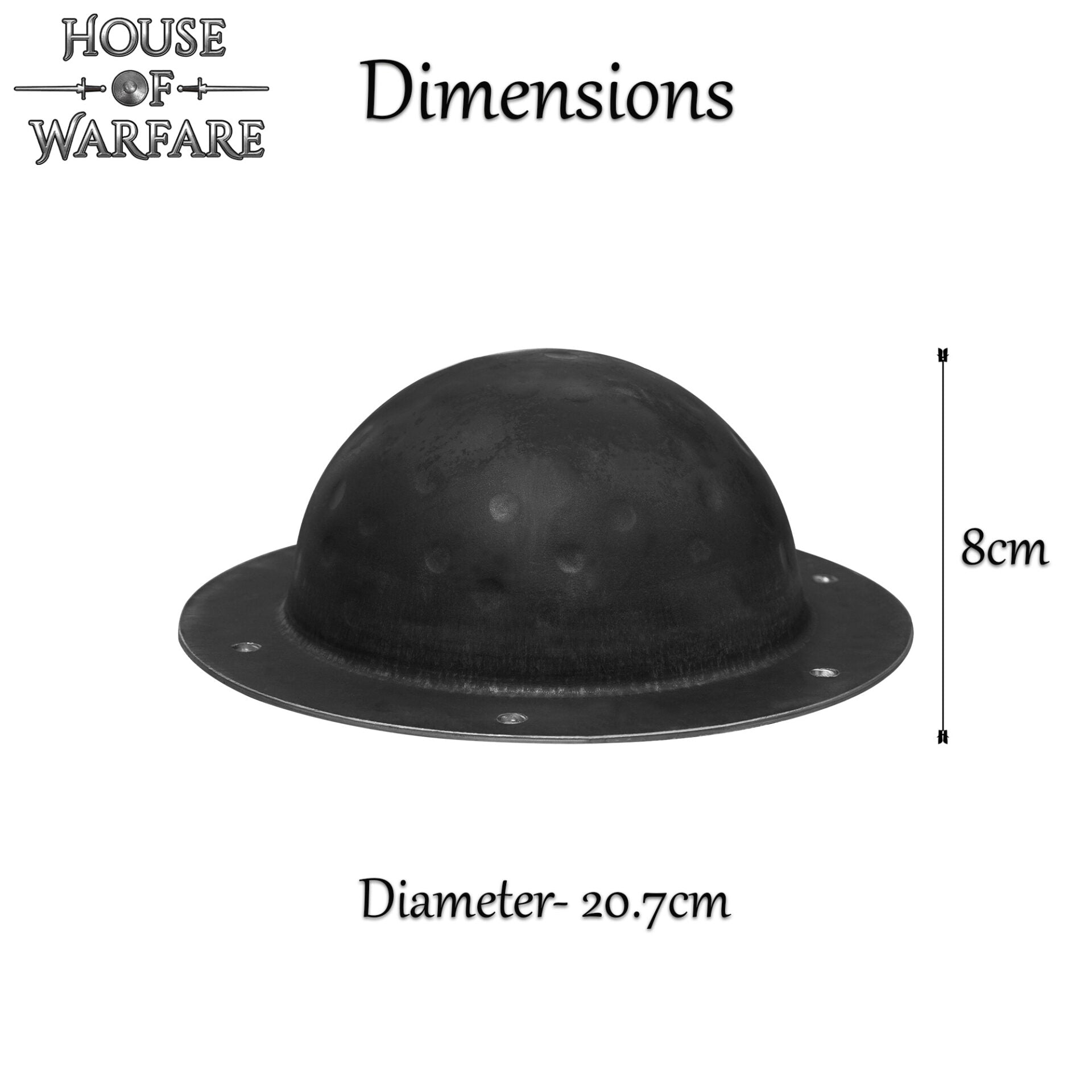 Imagen única de: Jefe de Escudo Negro, Acero de 1,8 Mm, Listo para la Batalla
