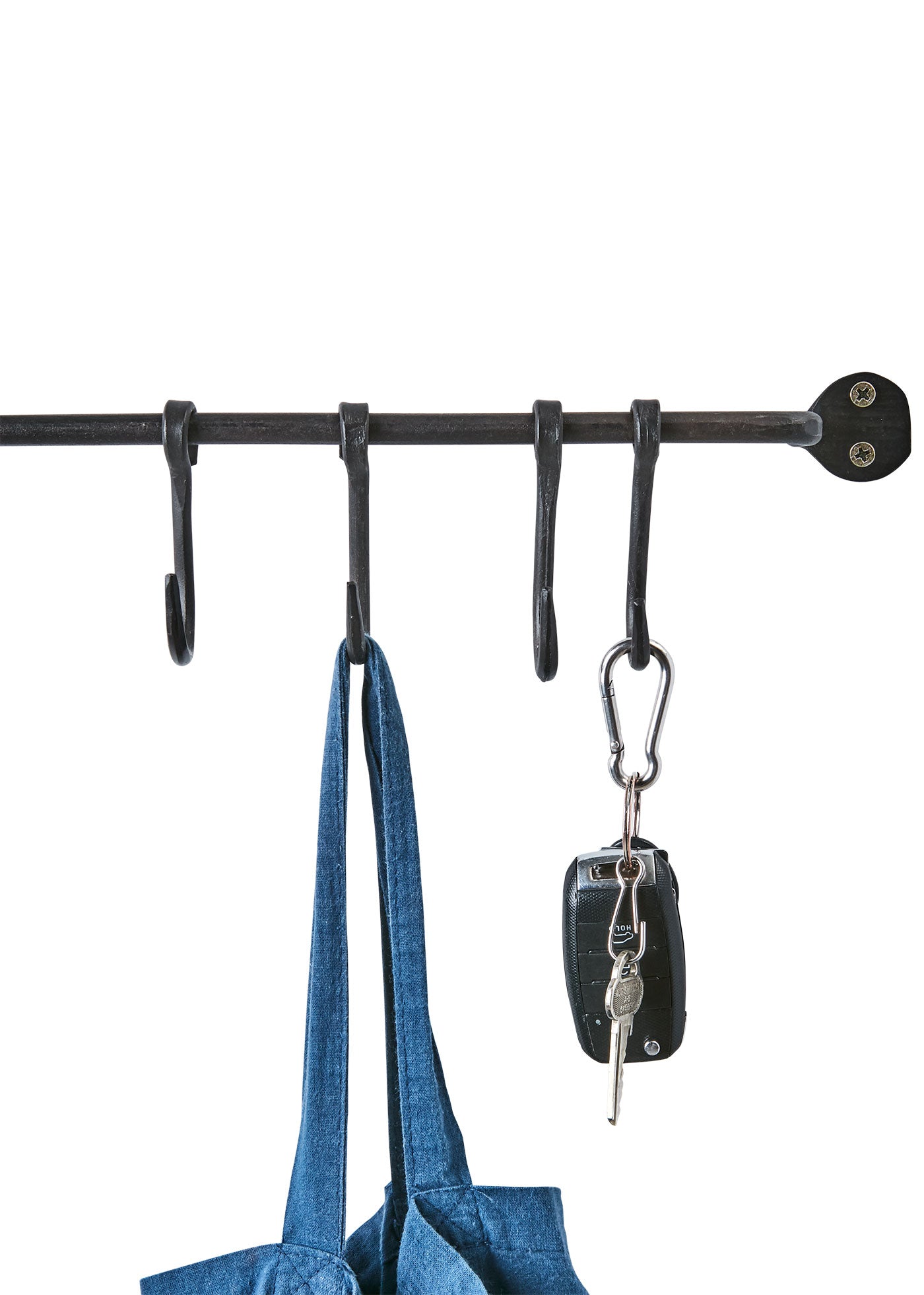 Imagen única de: Varilla Forjada A Mano Para Montaje En Pared, Aprox. 91 Cm, Incluye Gancho