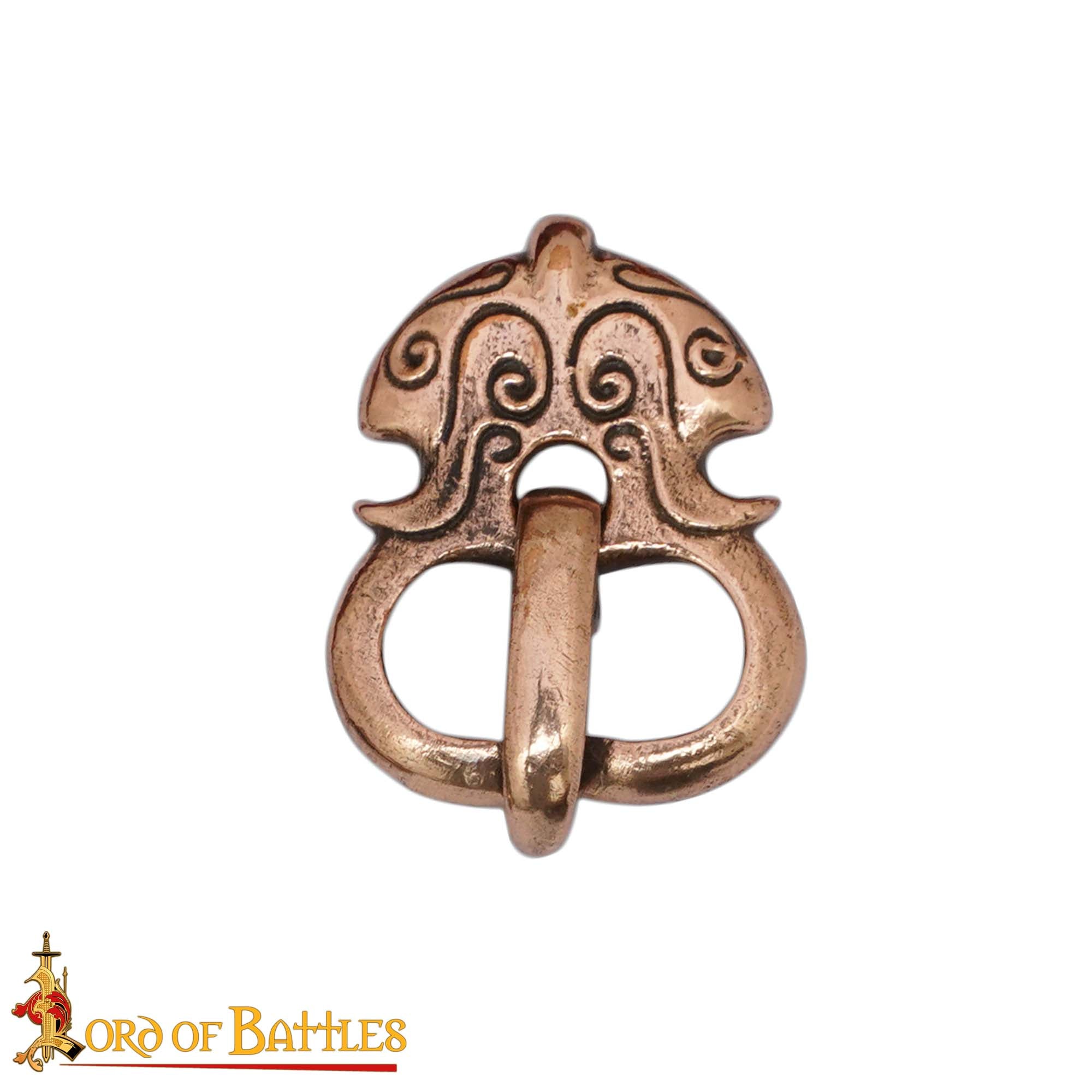 Imagen única de: Juego de Hebillas de Cinturón Vikingas - Estilo Nórdico, Acabado en Bronce Antiguo (juego de 3)