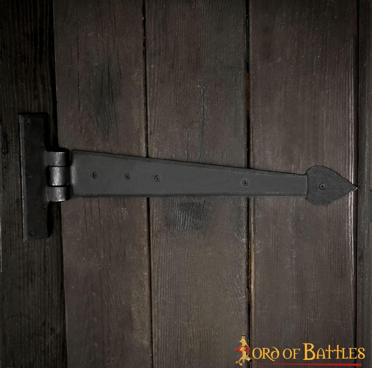 Bisagra de Puerta Rústica de Hierro Forjado a Mano - Bisagra de Correa Resistente para Puertas, Armarios y Cofres - Imagen 16