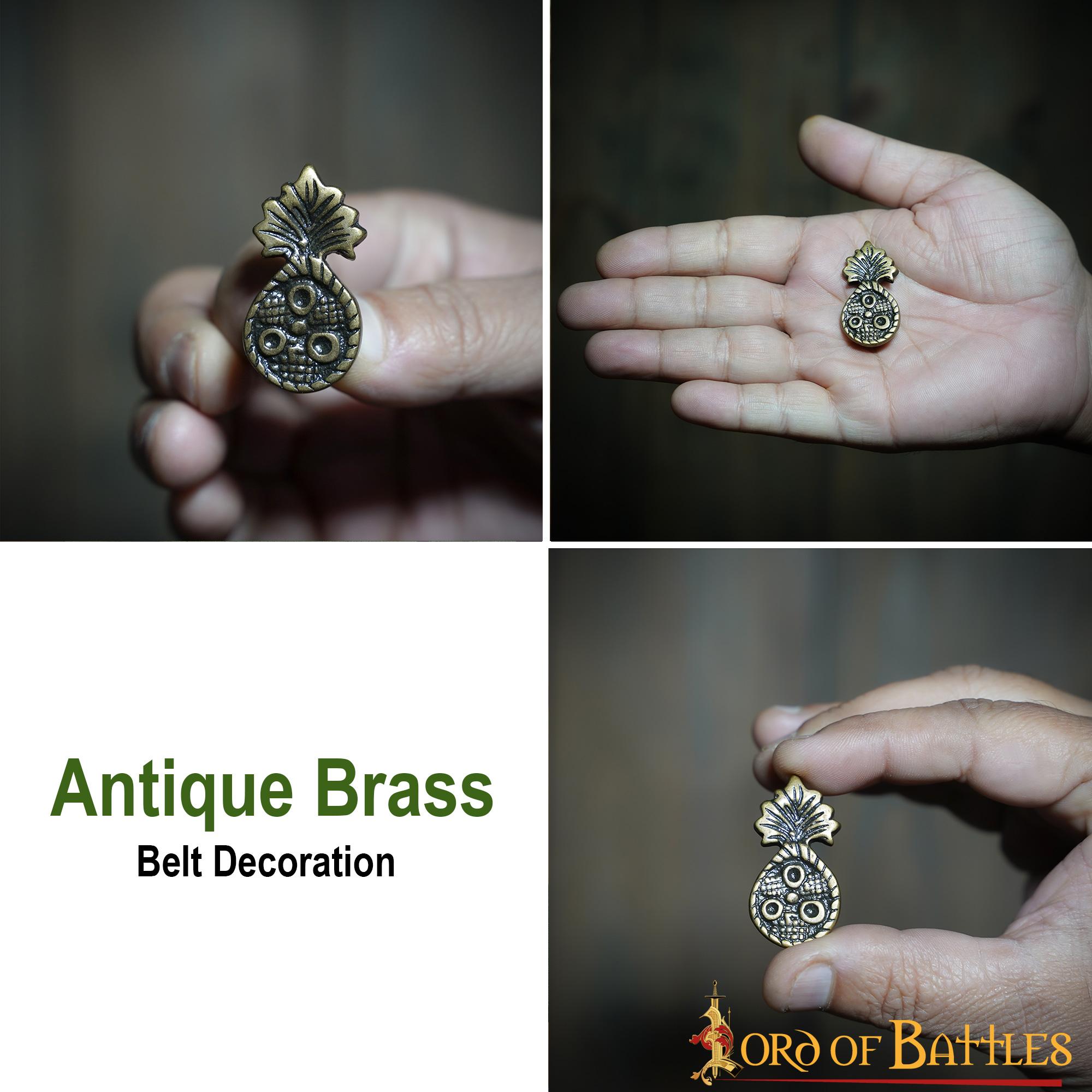 Conchos de Latón Antiguo para Cinturón - Adornos para Cinturón (juego de 5) - Imagen 10