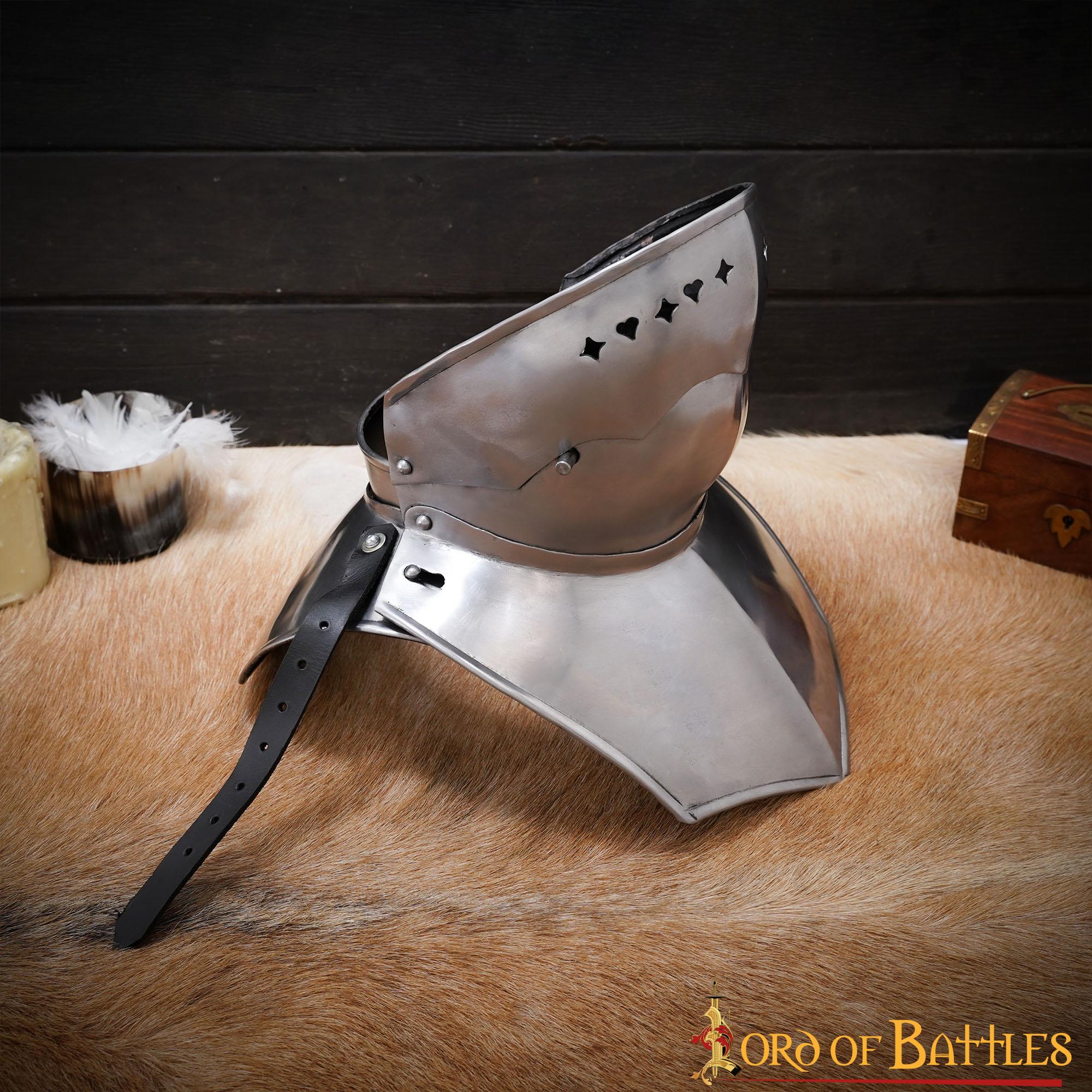 Imagen única de: Bevor Medieval Siglo Xv Protección Garganta y Parte Inferior de la Cara