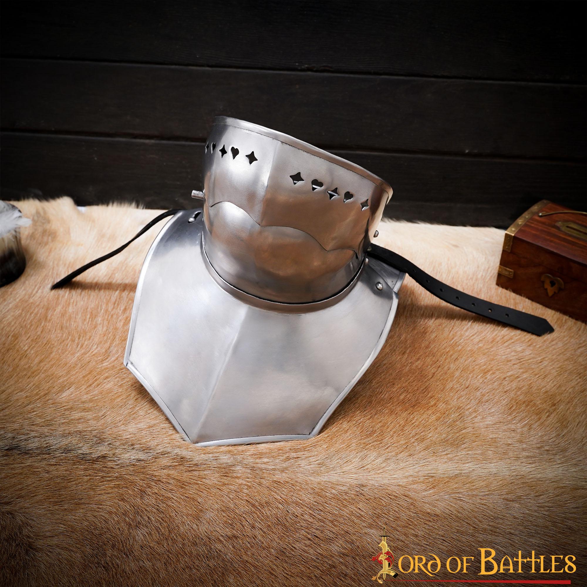 Imagen única de: Bevor Medieval Siglo Xv Protección Garganta y Parte Inferior de la Cara