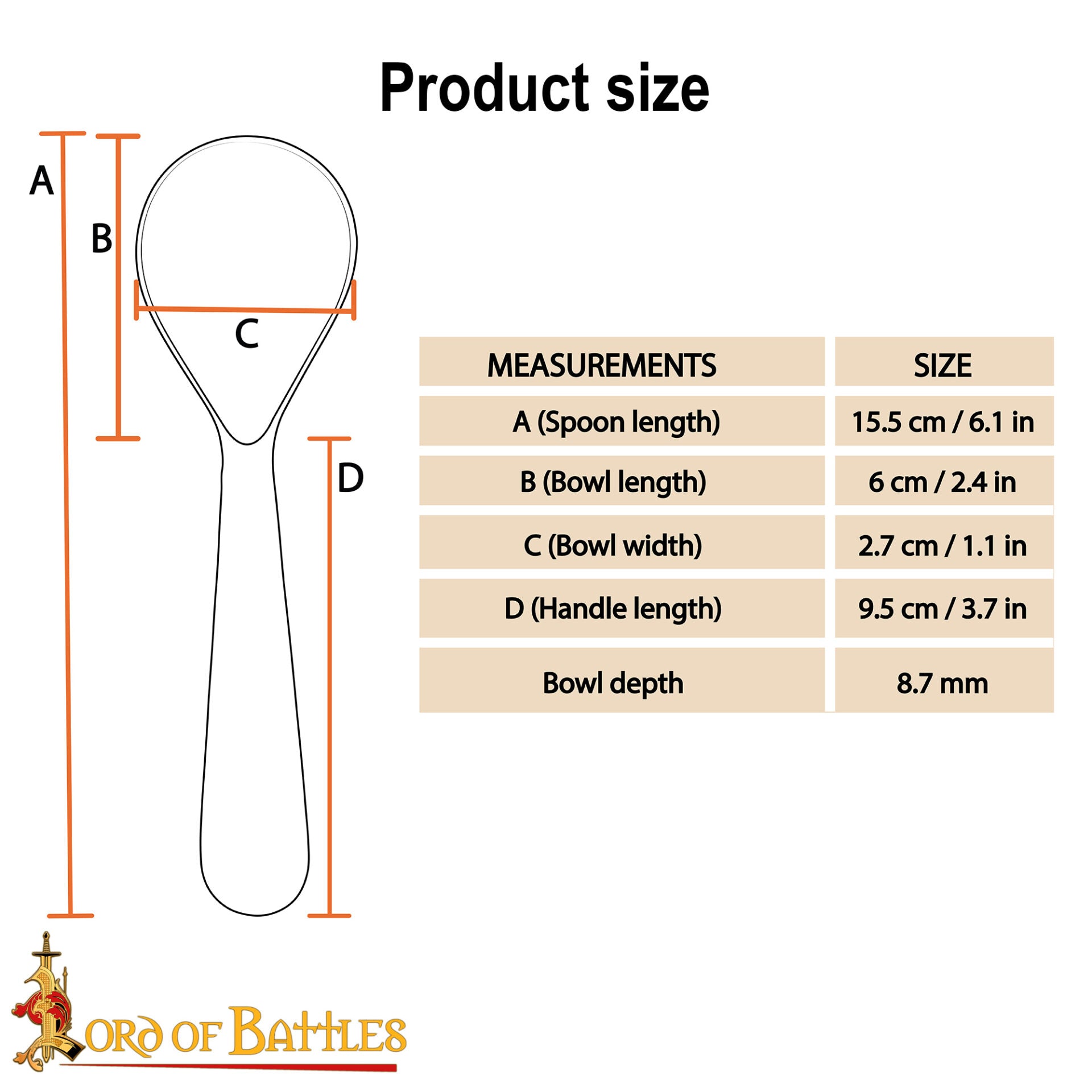 Imagen única de: Cuchara Medieval de Cuerno - Hecha a Mano con Cuerno de Buey Natural