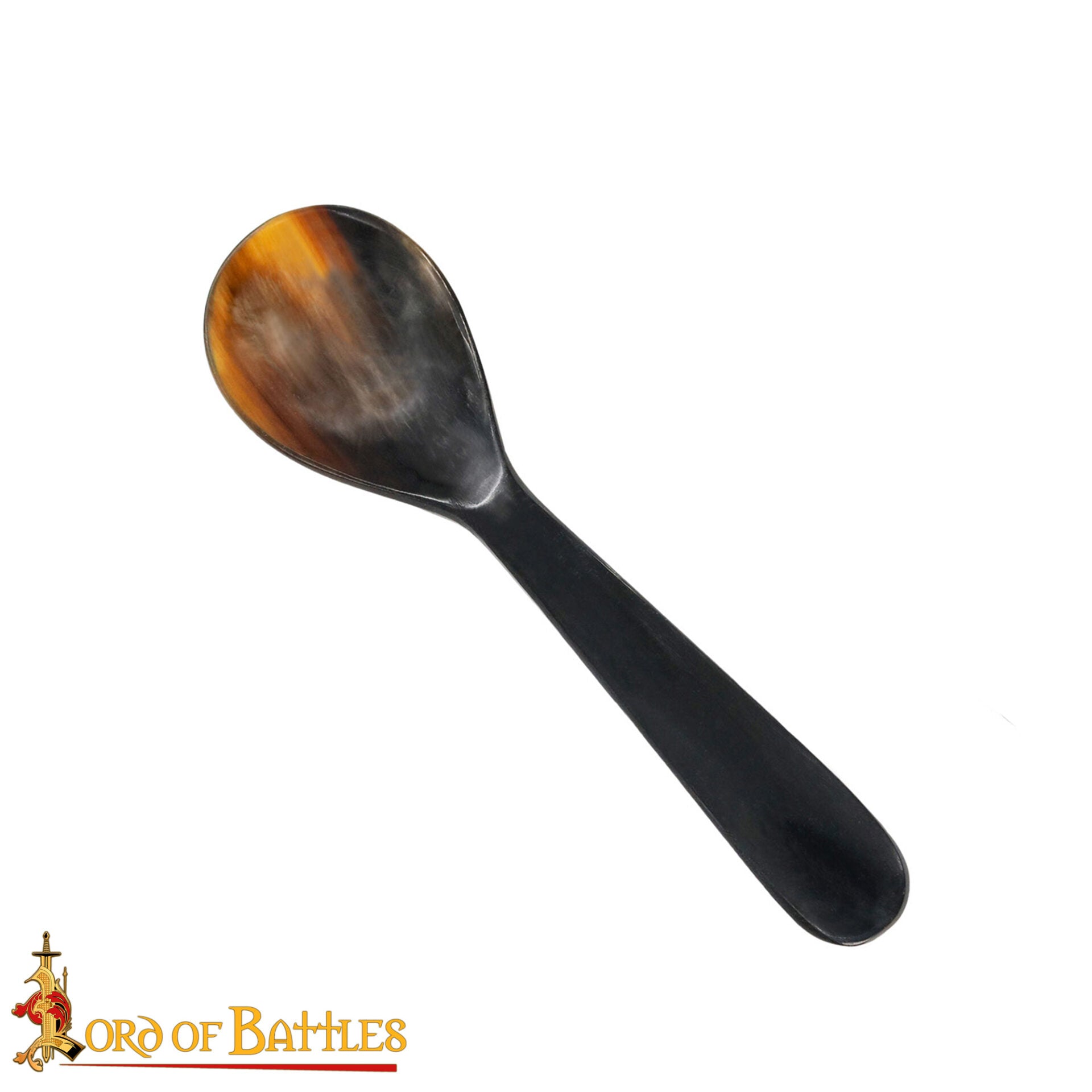 Imagen única de: Cuchara Medieval de Cuerno - Hecha a Mano con Cuerno de Buey Natural