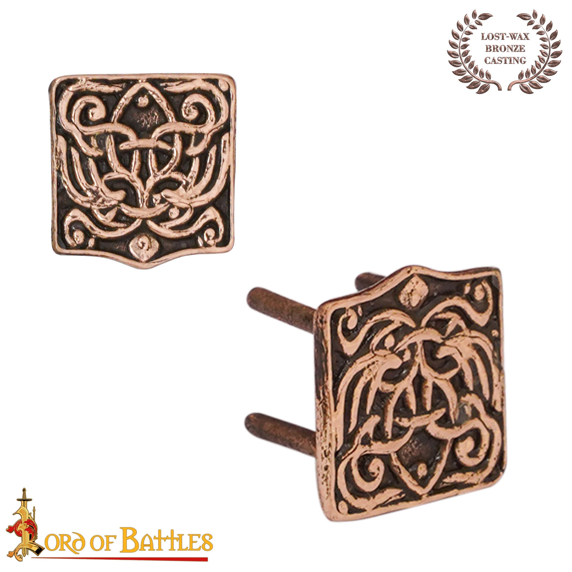 Imagen única de: Accesorio de Fundición a la Cera Perdida para Cinturón de Bronce de la Edad Vikinga