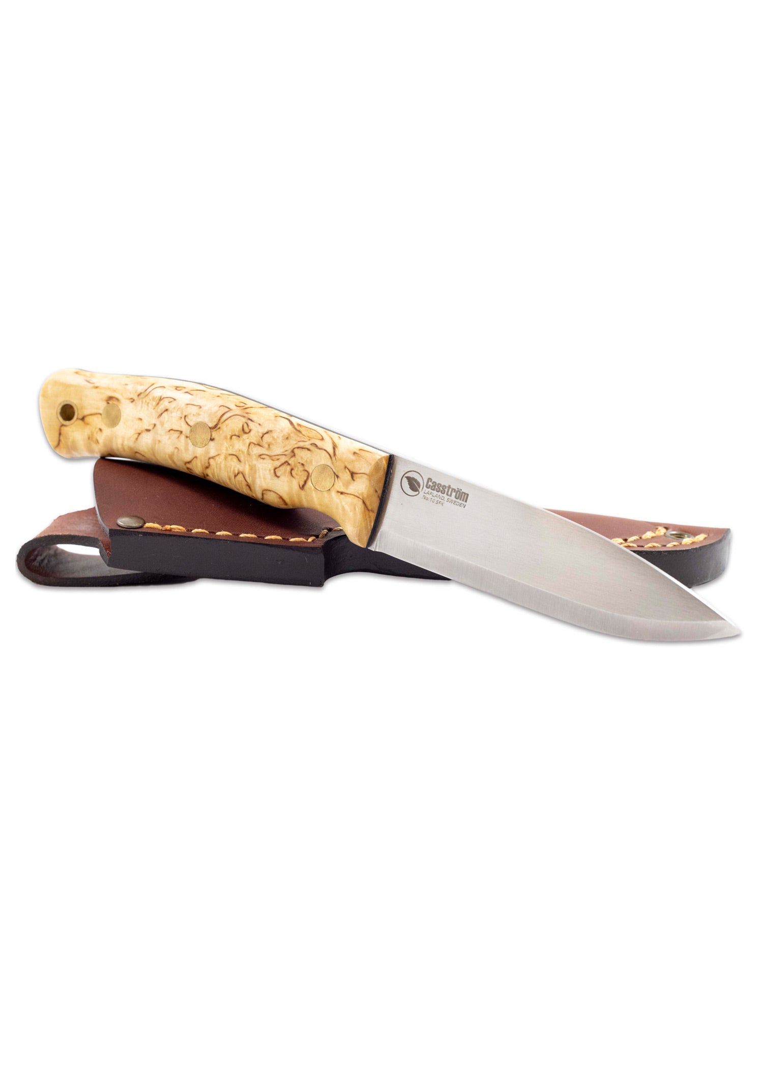 Imagen única de: Cuchillo Forestal Sueco N.º 10, Abedul Rizado, Casström