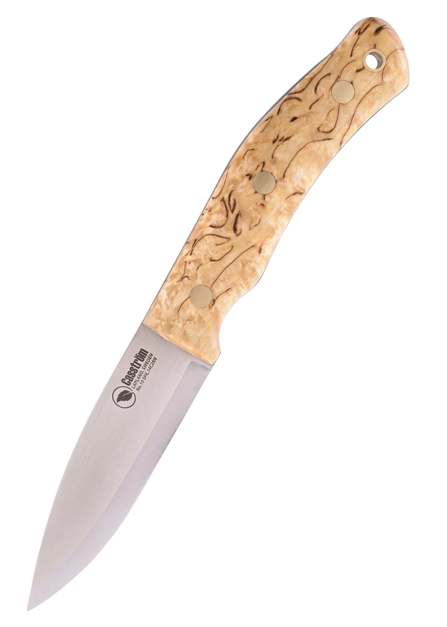 Imagen única de: Cuchillo Fijo Bosque Sueco, Abedul Rizado + Firesteel