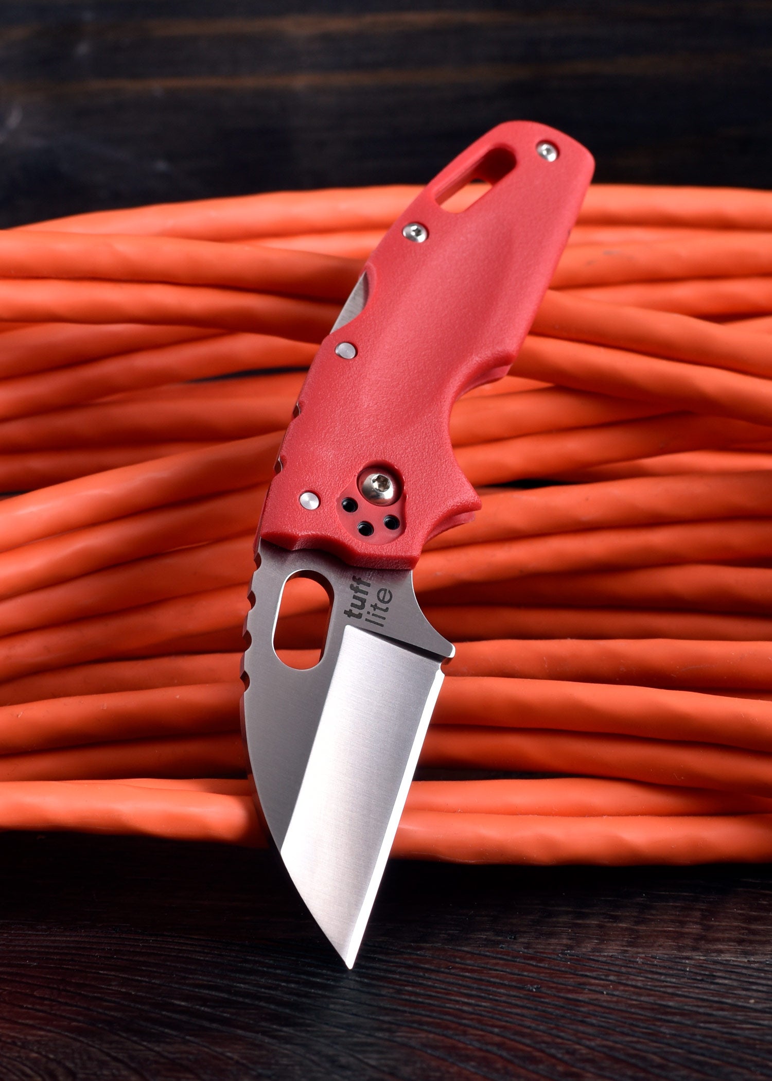 Imagen única de: Navaja De Bolsillo Tuff Lite, Filo Liso, Roja
