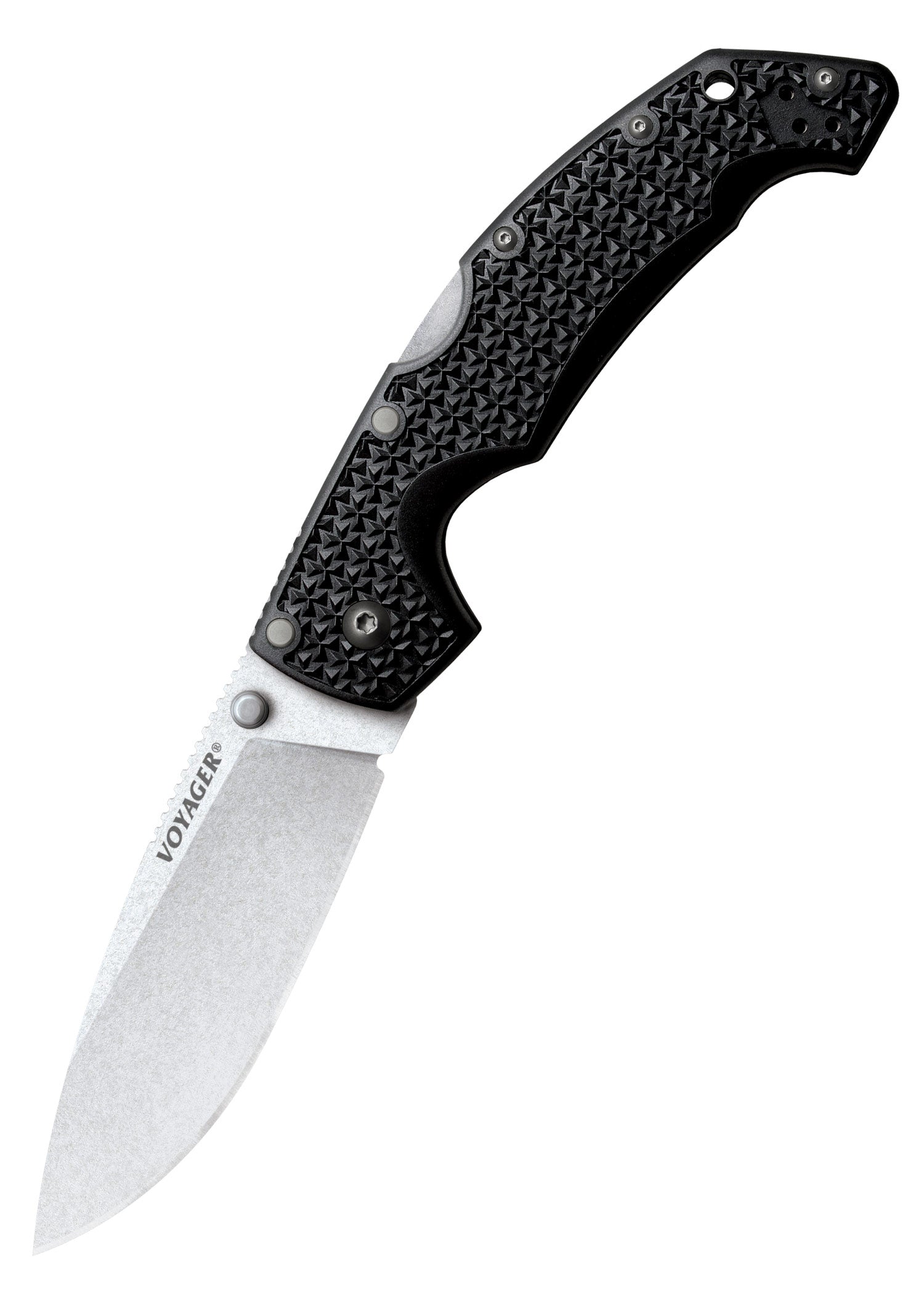 Imagen única de: Navaja De Bolsillo Voyager Drop Point, Grande, Filo Liso, Aus 10A