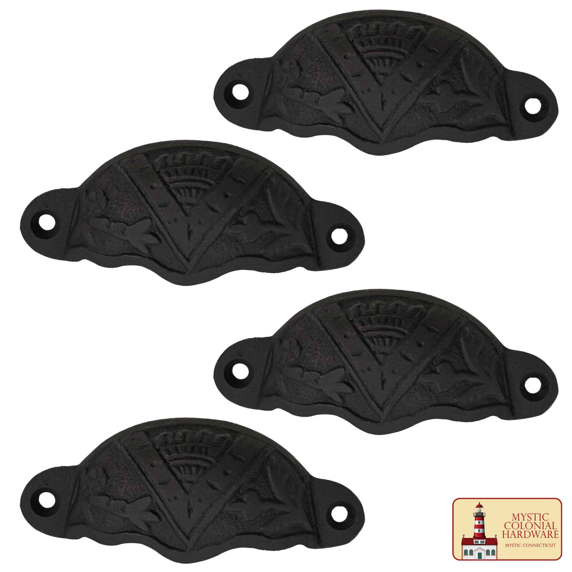 Imagen única de: Tirador de Hierro Fundido Rústico para Cajones, Ideal para Ambientes Victorianos, Coloniales, Retro, Steampunk, Góticos, Barrocos y Medievales, (8.4x3.5) Cm